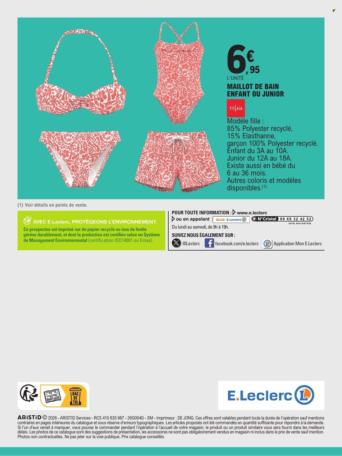 Catalogue E.LECLERC - SELECTION DEPART EN VACANCES