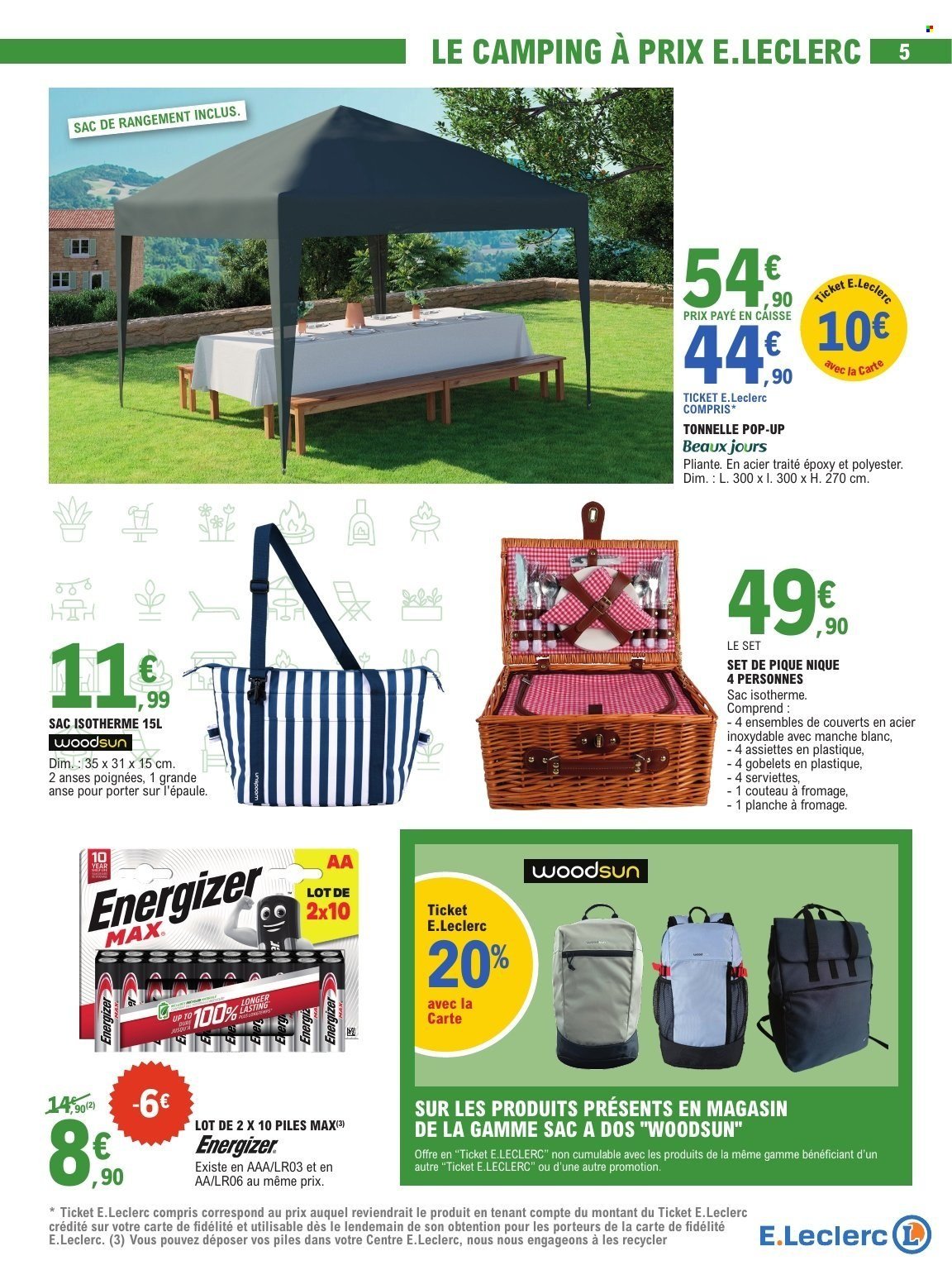 Catalogue E.LECLERC - SELECTION DEPART EN VACANCES