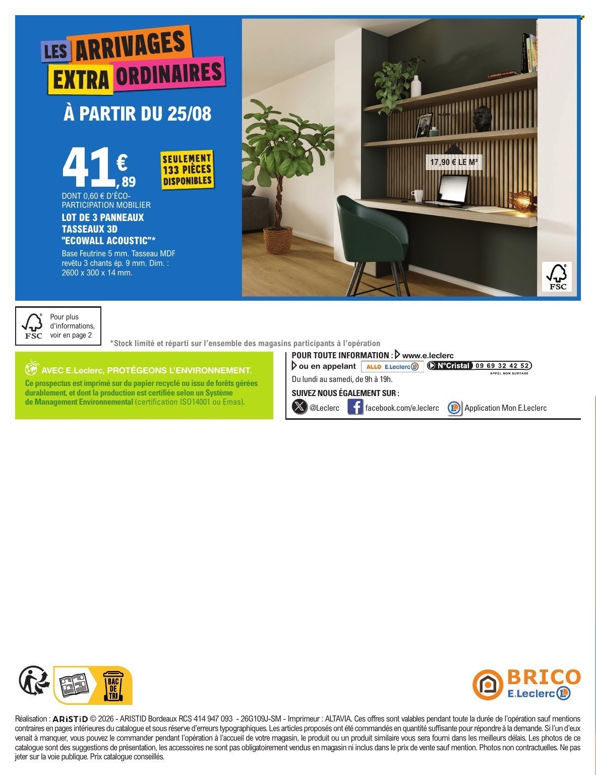 Catalogue E.LECLERC - TRAFIC BRICO - ARRIVAGES