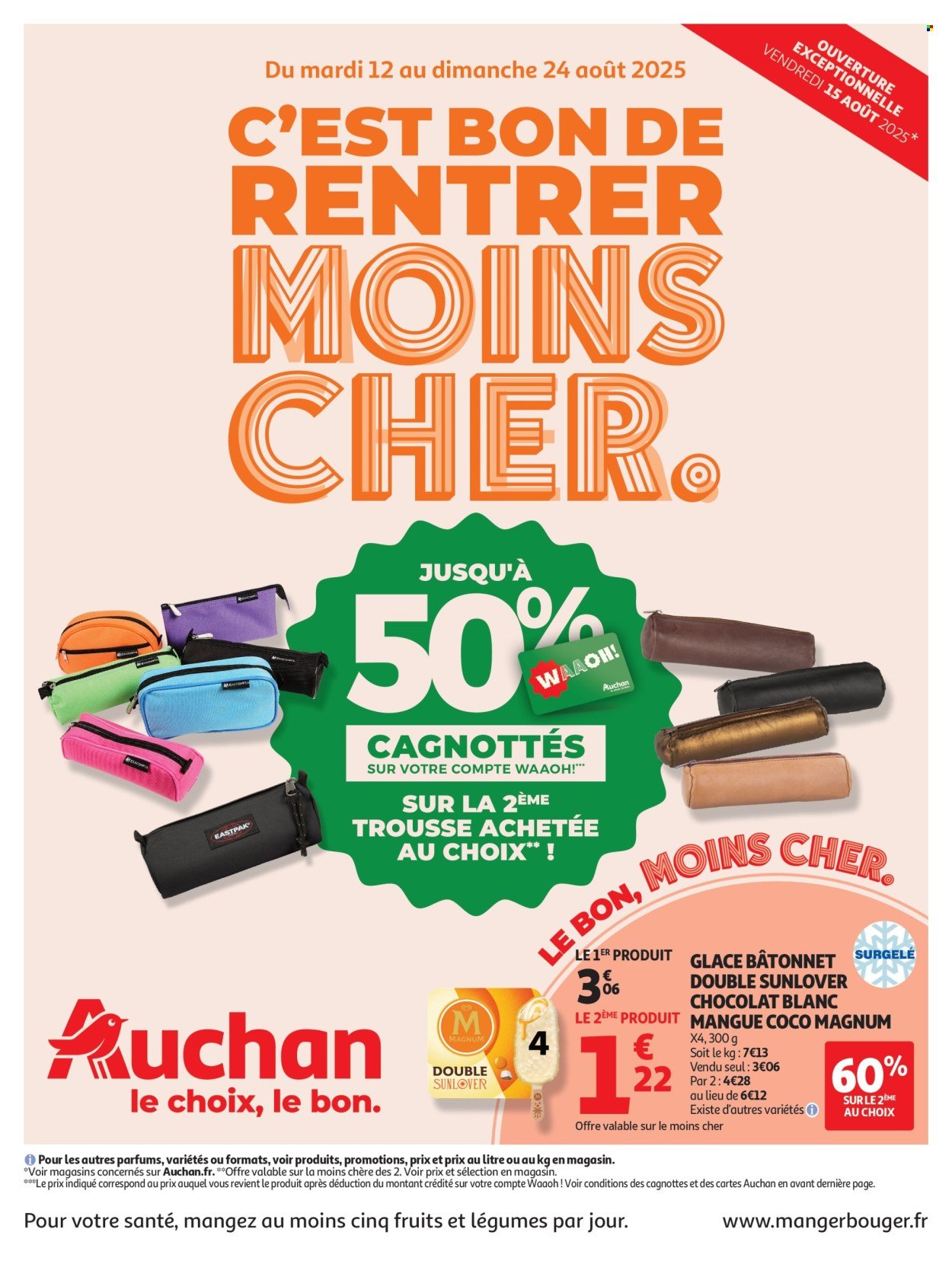 Catalogue AUCHAN - C'est bon de rentrer moins cher (2025-08-12 - 2025-08-24)