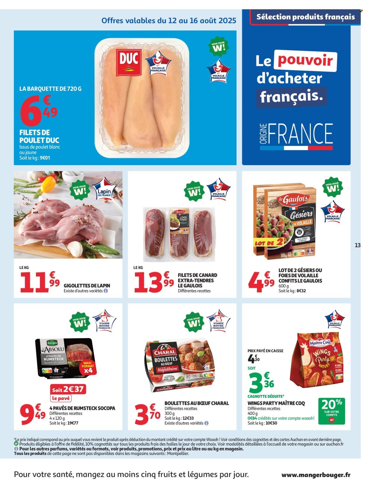Catalogue AUCHAN - C'est bon de rentrer moins cher (2025-08-12 - 2025-08-24)