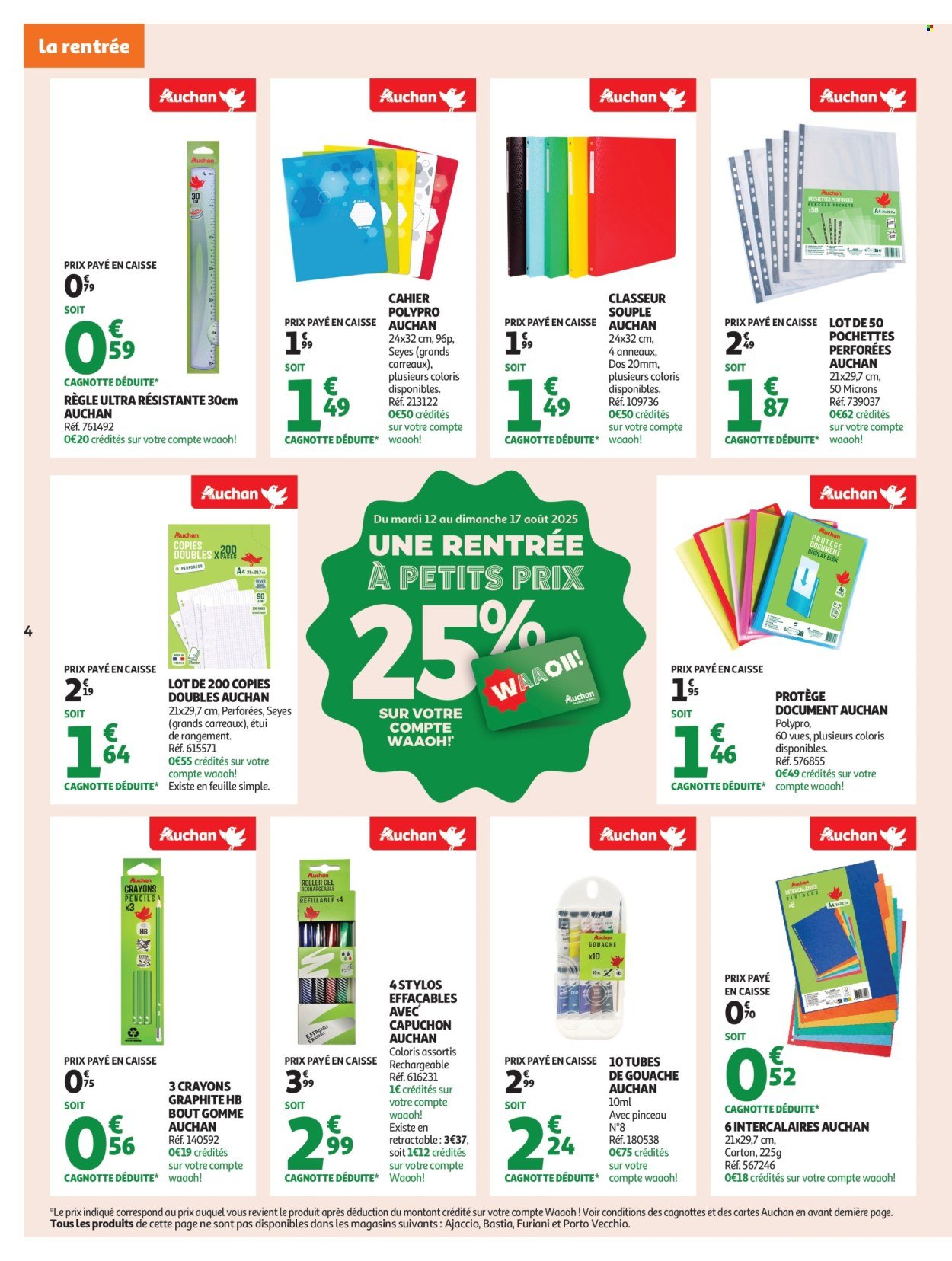 Catalogue AUCHAN - C'est bon de rentrer moins cher (2025-08-12 - 2025-08-24)