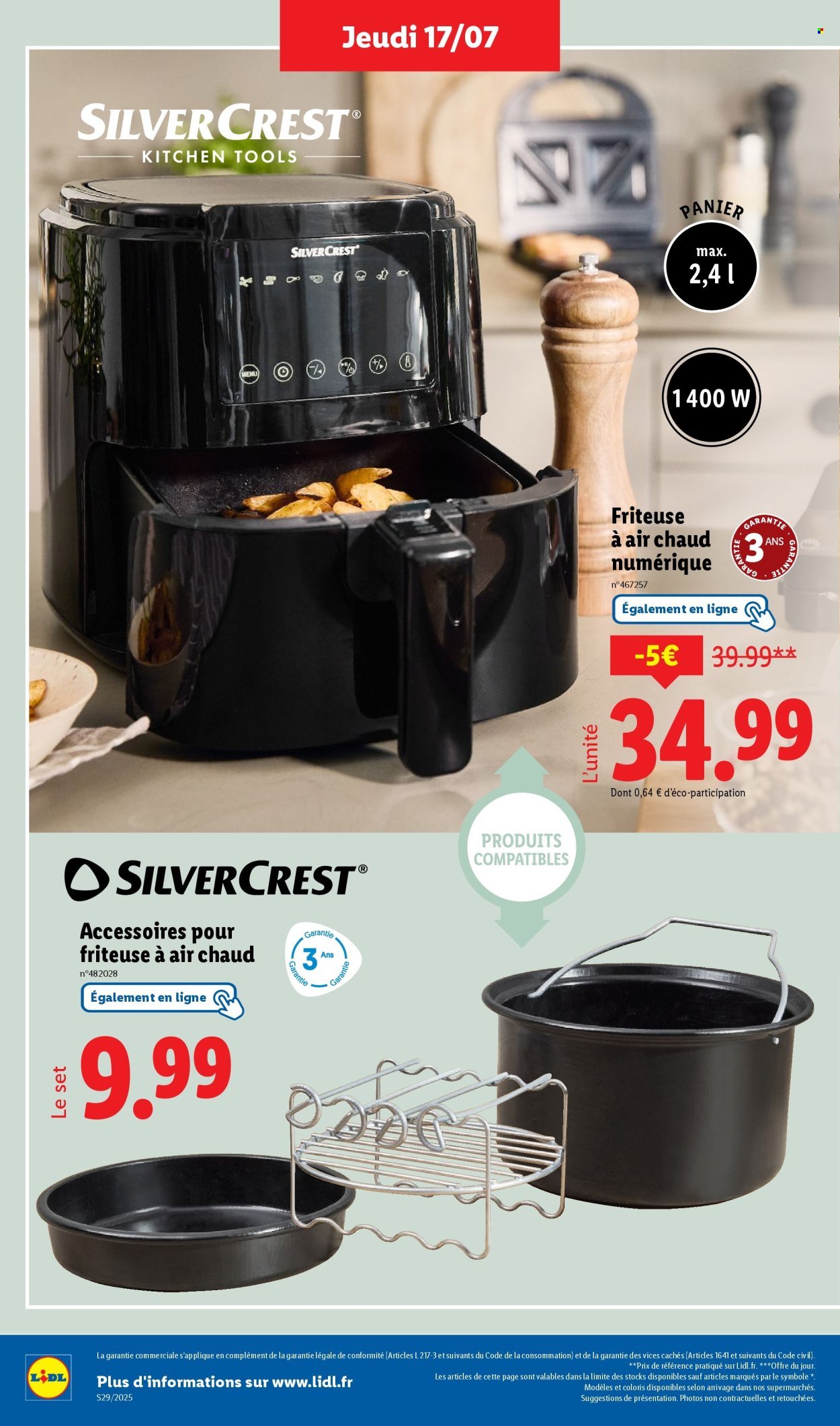 Catalogue LIDL - Les bonnes affaires de la semaine (2025-07-17 - 2025-07-21)