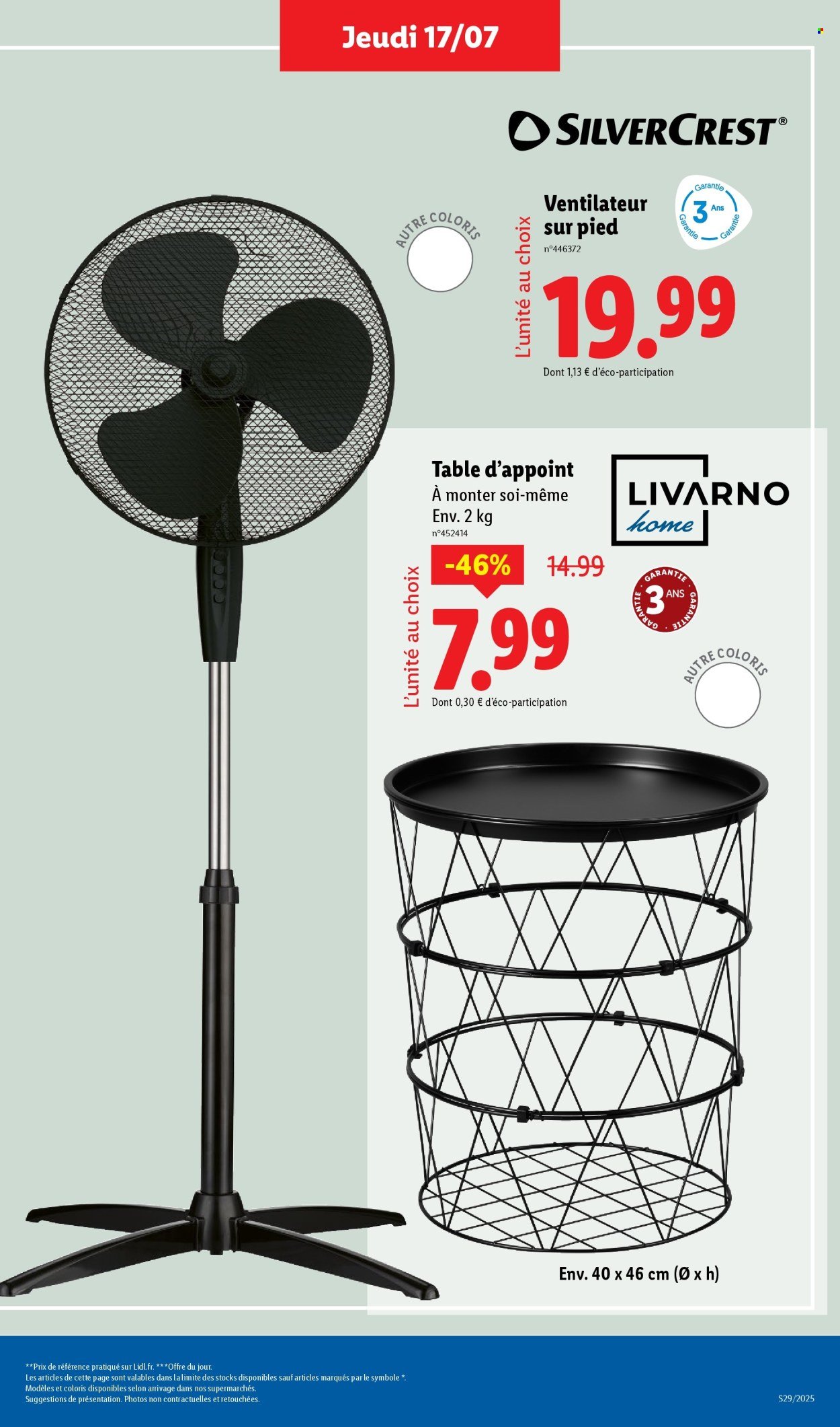 Catalogue LIDL - Les bonnes affaires de la semaine (2025-07-17 - 2025-07-21)