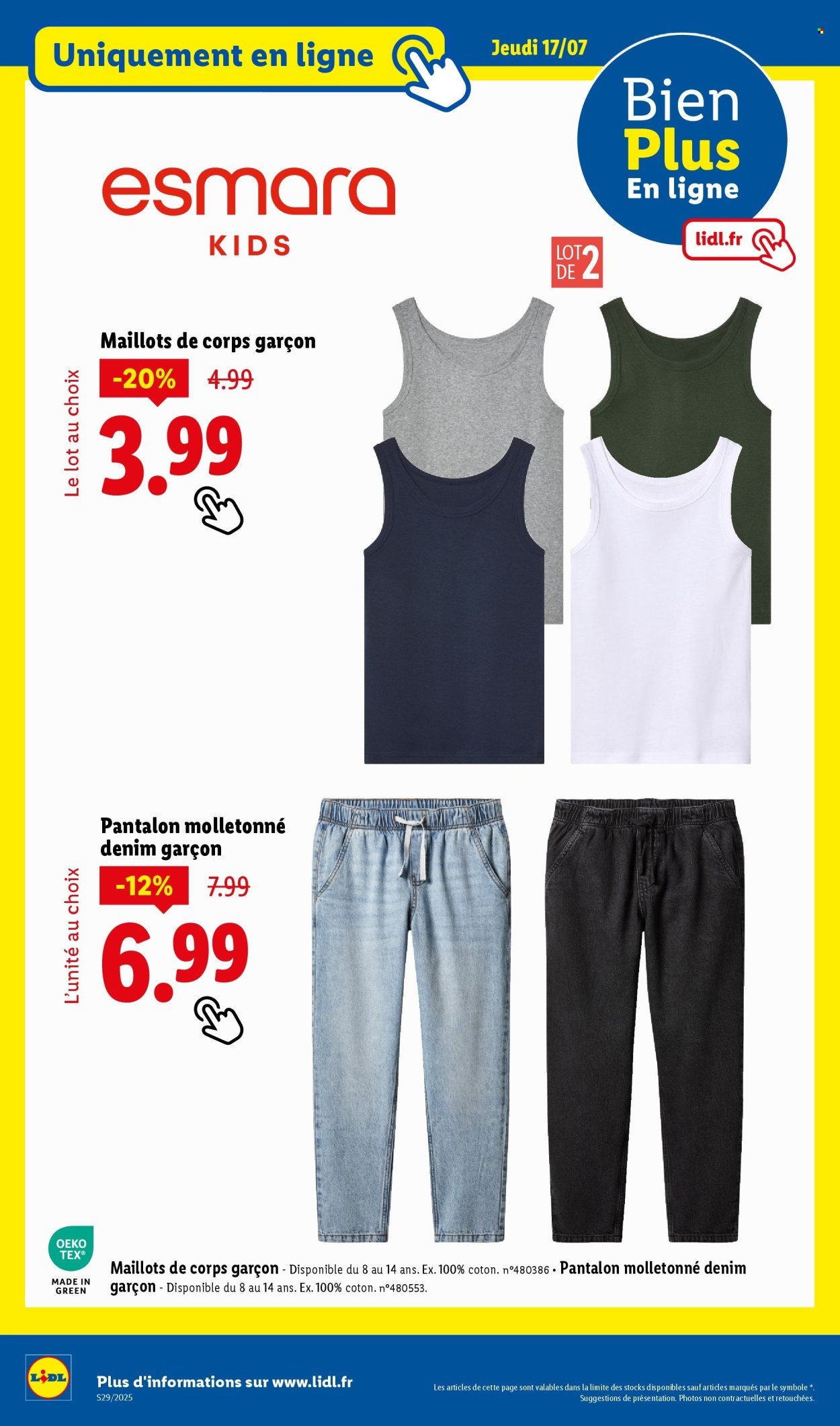 Catalogue LIDL - Les bonnes affaires de la semaine (2025-07-17 - 2025-07-21)
