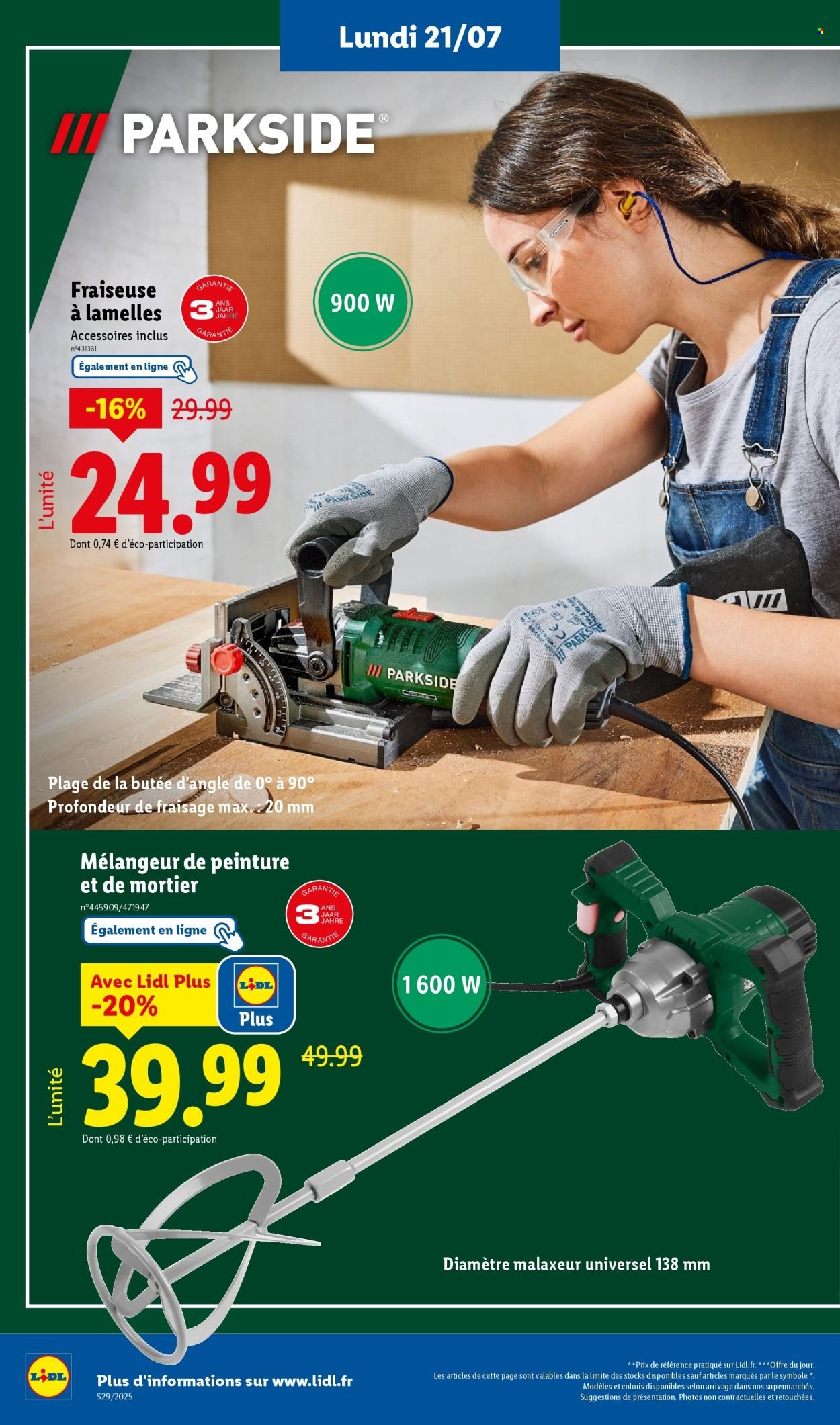 Catalogue LIDL - Les bonnes affaires de la semaine (2025-07-17 - 2025-07-21)