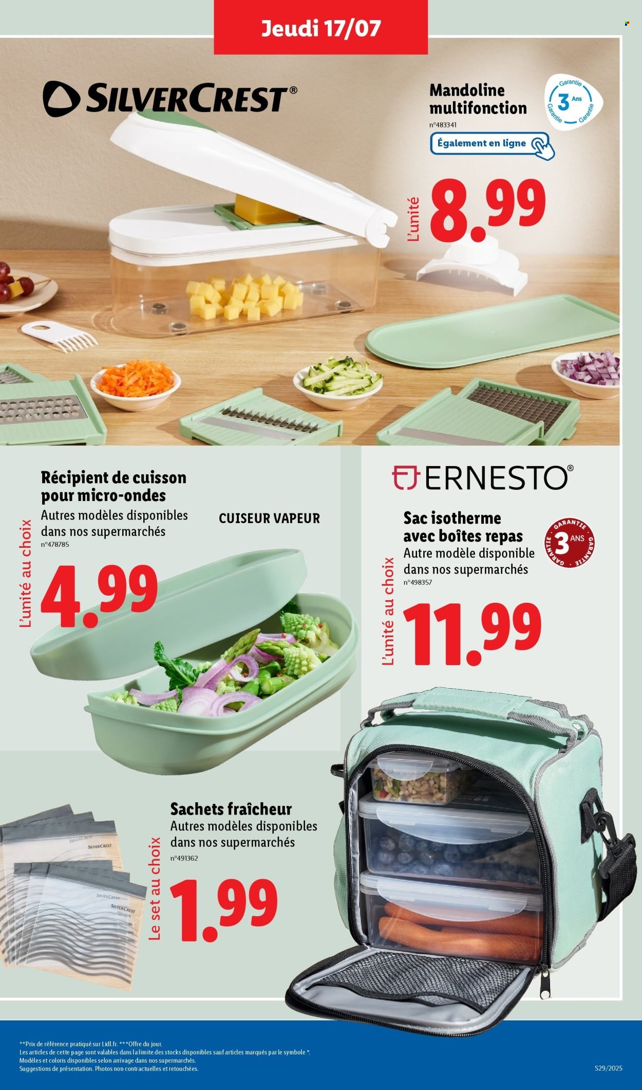 Catalogue LIDL - Les bonnes affaires de la semaine (2025-07-17 - 2025-07-21)