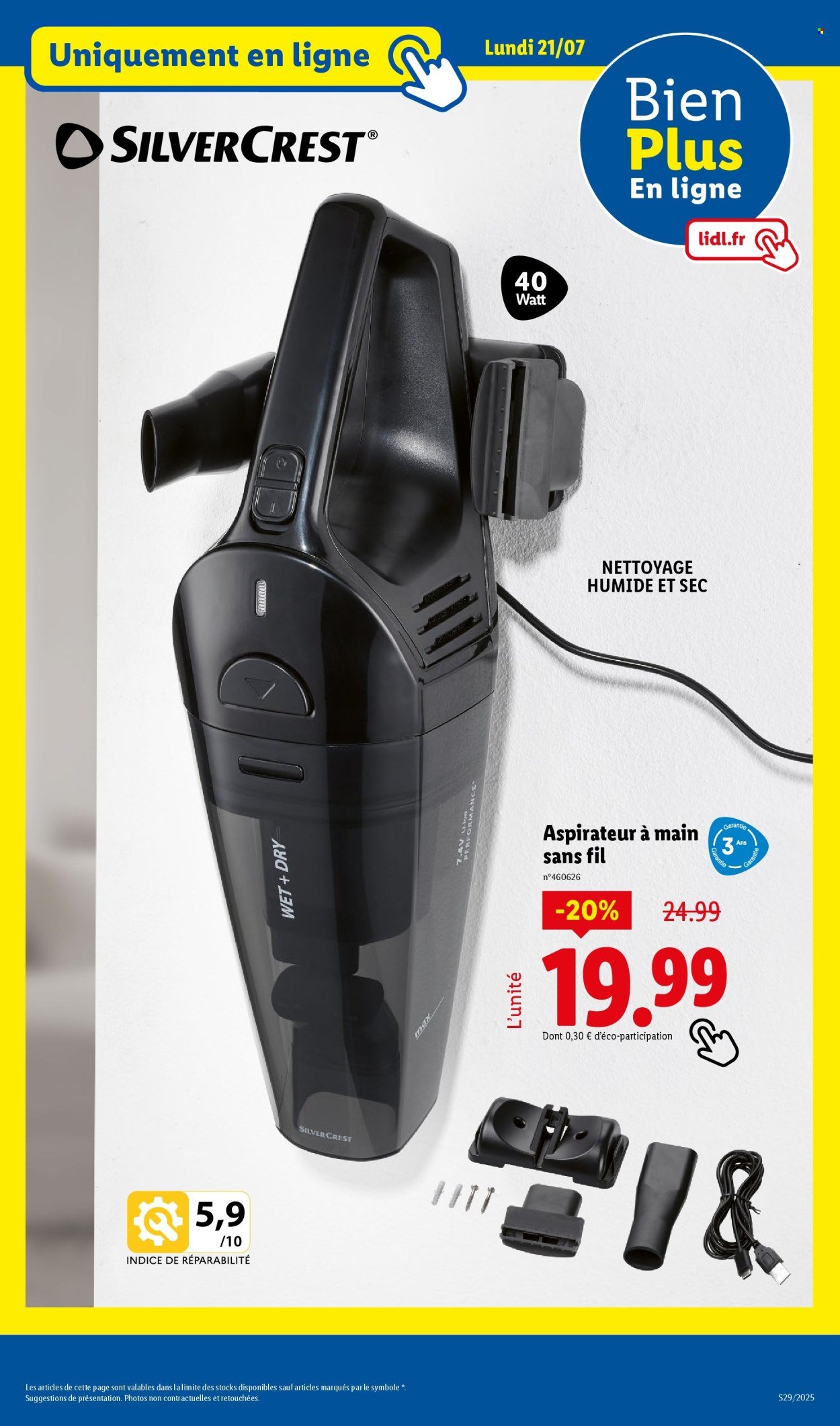 Catalogue LIDL - Les bonnes affaires de la semaine (2025-07-17 - 2025-07-21)