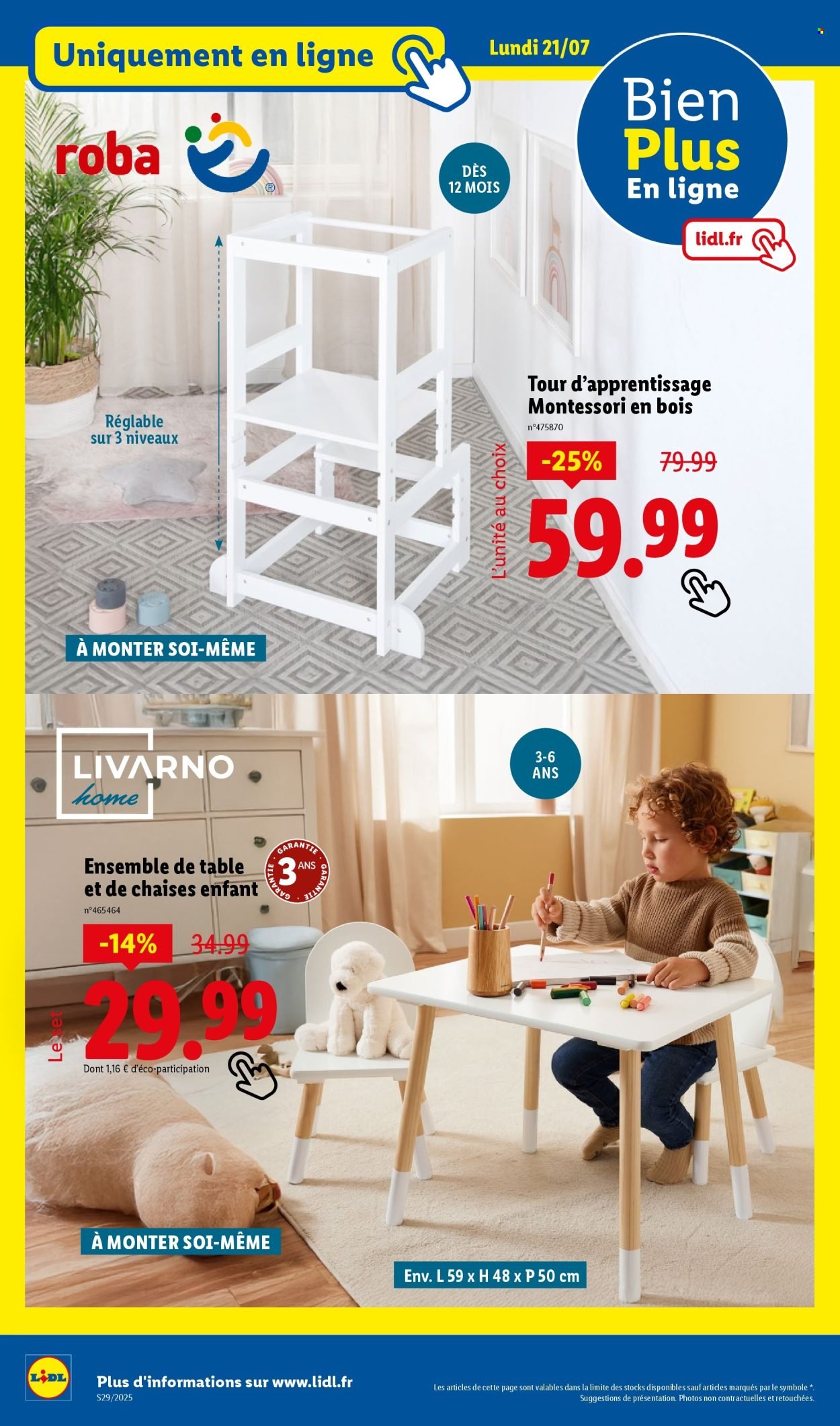 Catalogue LIDL - Les bonnes affaires de la semaine (2025-07-17 - 2025-07-21)