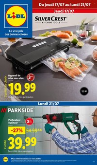 Catalogue LIDL - Les bonnes affaires de la semaine (2025-07-17 - 2025-07-21)