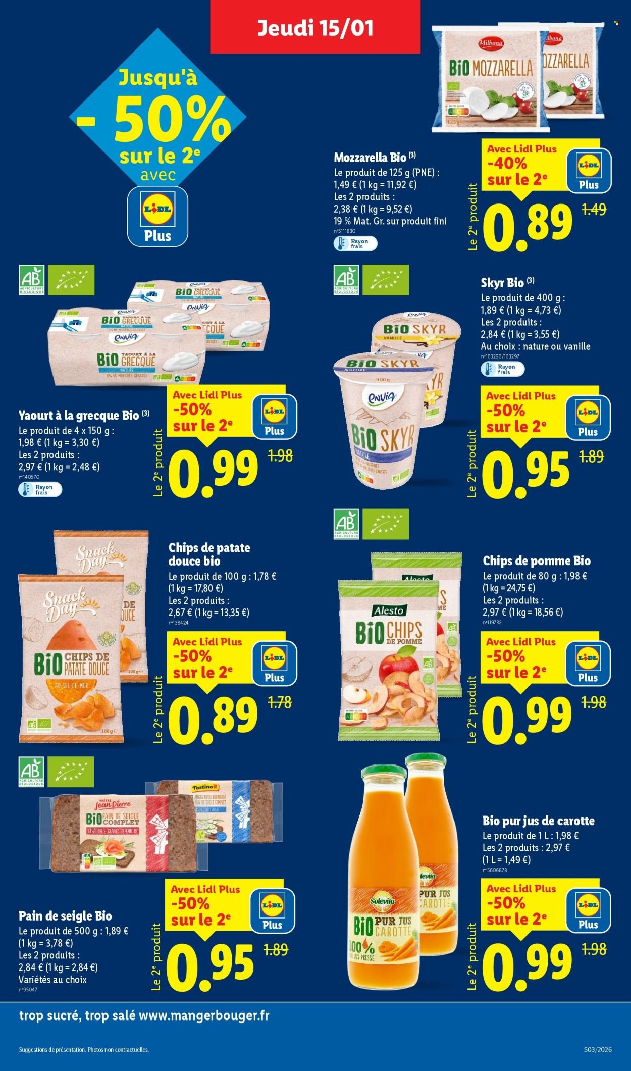 Catalogue LIDL - Les promos de la semaine (2026-01-15 - 2026-01-21)