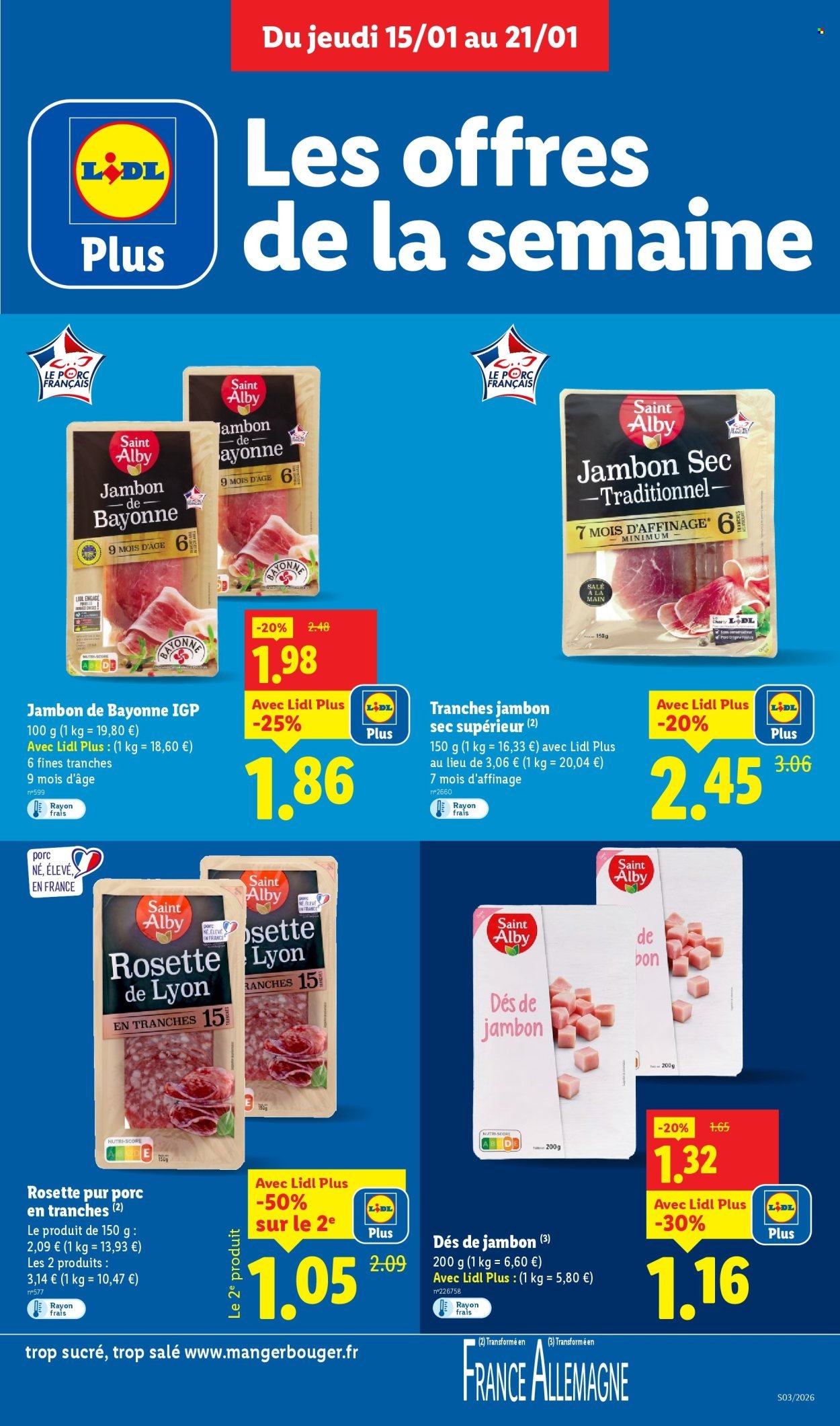 Catalogue LIDL - Les promos de la semaine (2026-01-15 - 2026-01-21)