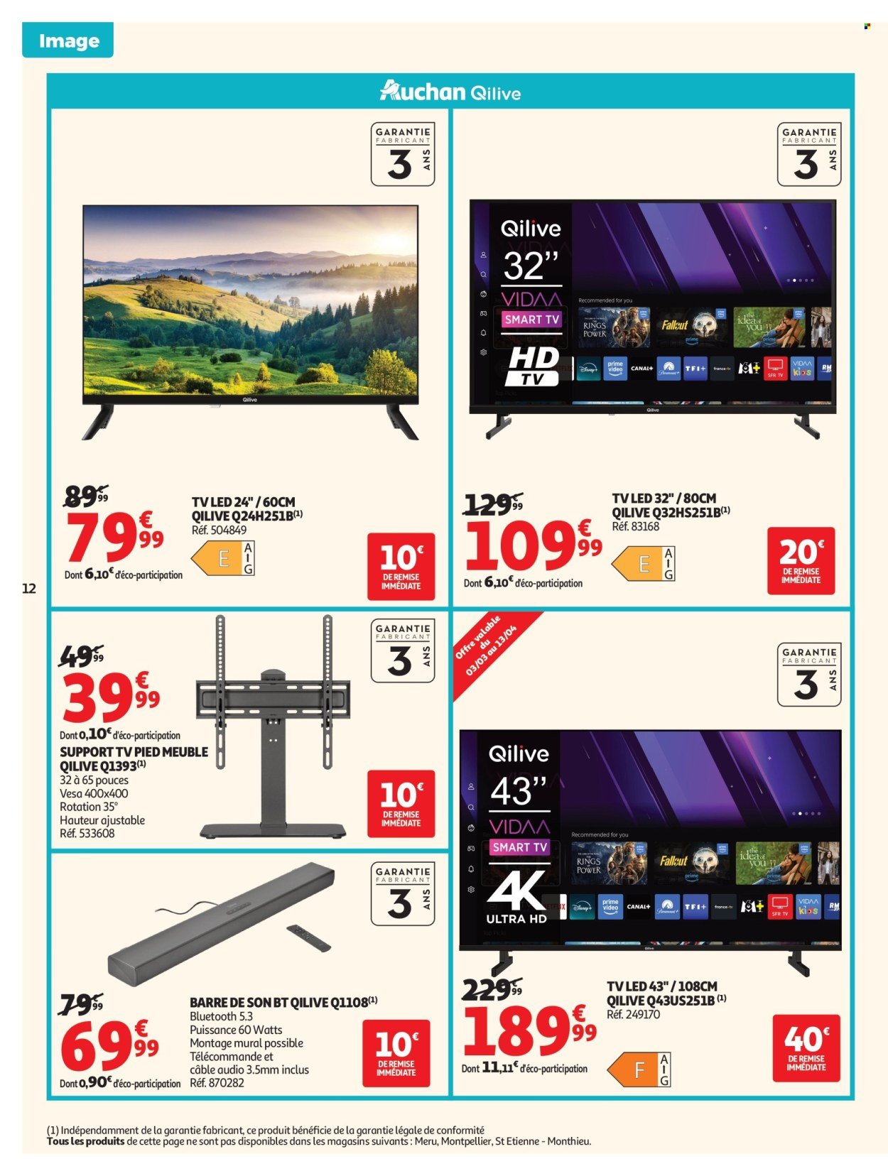 Catalogue AUCHAN - Produits Qilive (2026-03-31 - 2026-04-12)