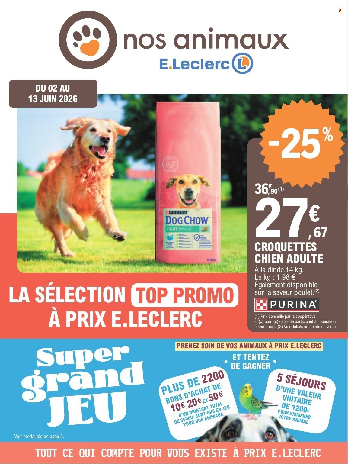 Catalogue E.LECLERC - TRAFIC ANIMALERIE - GRAND JEU