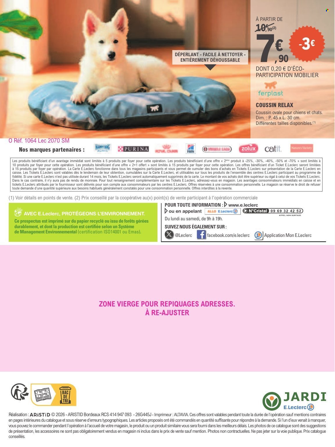Catalogue E.LECLERC - TRAFIC ANIMALERIE - GRAND JEU