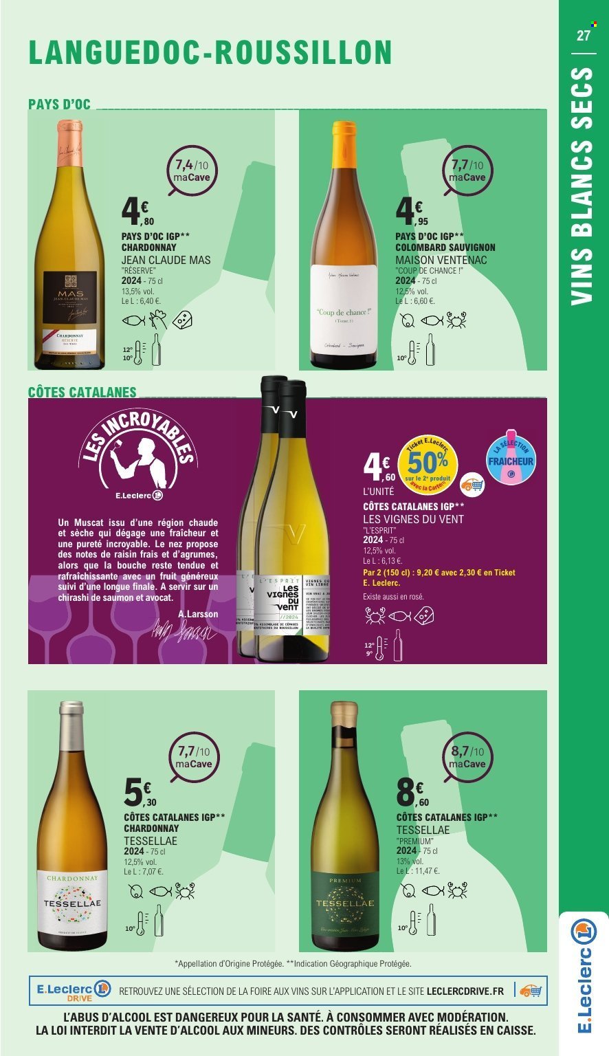Catalogue E.LECLERC - FOIRE AUX VINS (2025-09-27 - 2025-10-11)