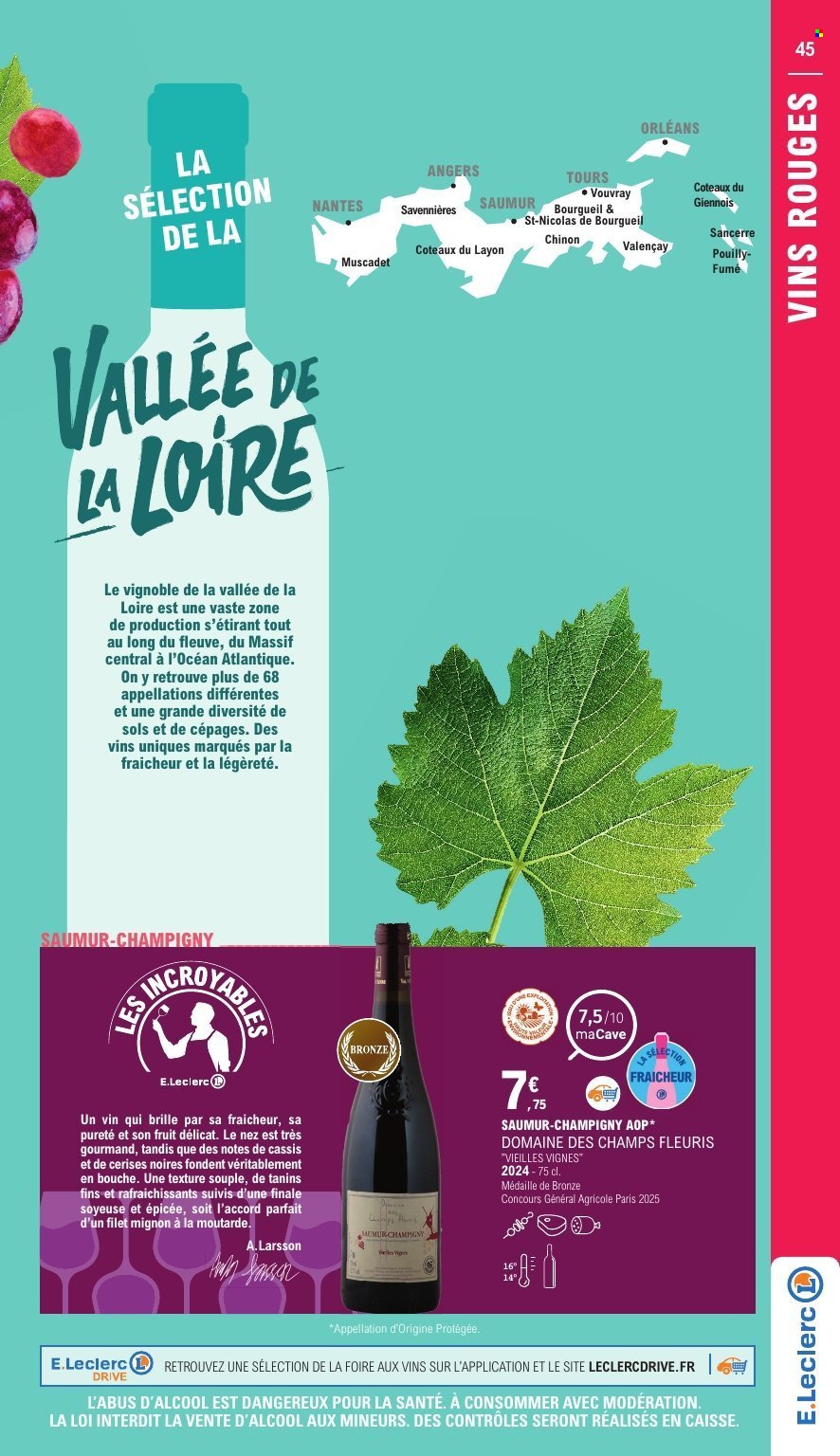 Catalogue E.LECLERC - FOIRE AUX VINS (2025-09-27 - 2025-10-11)