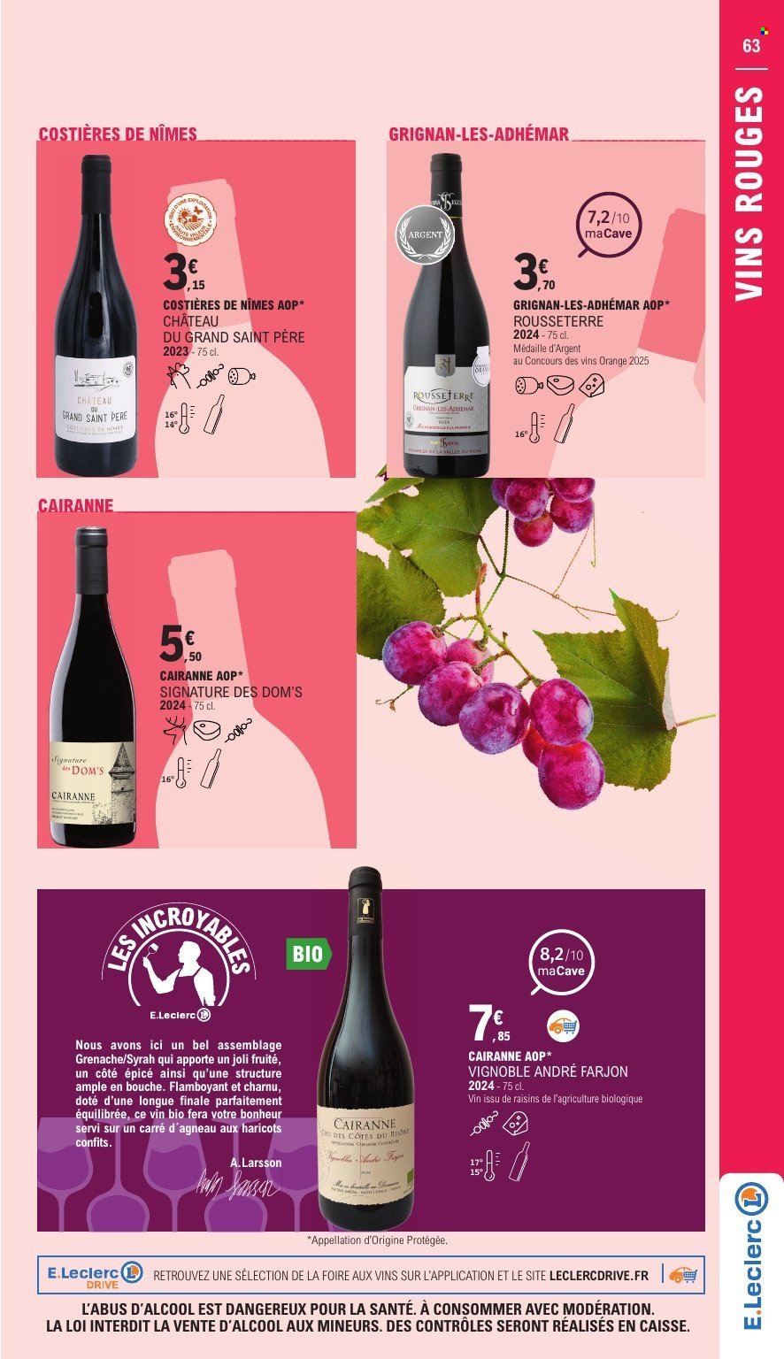 Catalogue E.LECLERC - FOIRE AUX VINS (2025-09-27 - 2025-10-11)