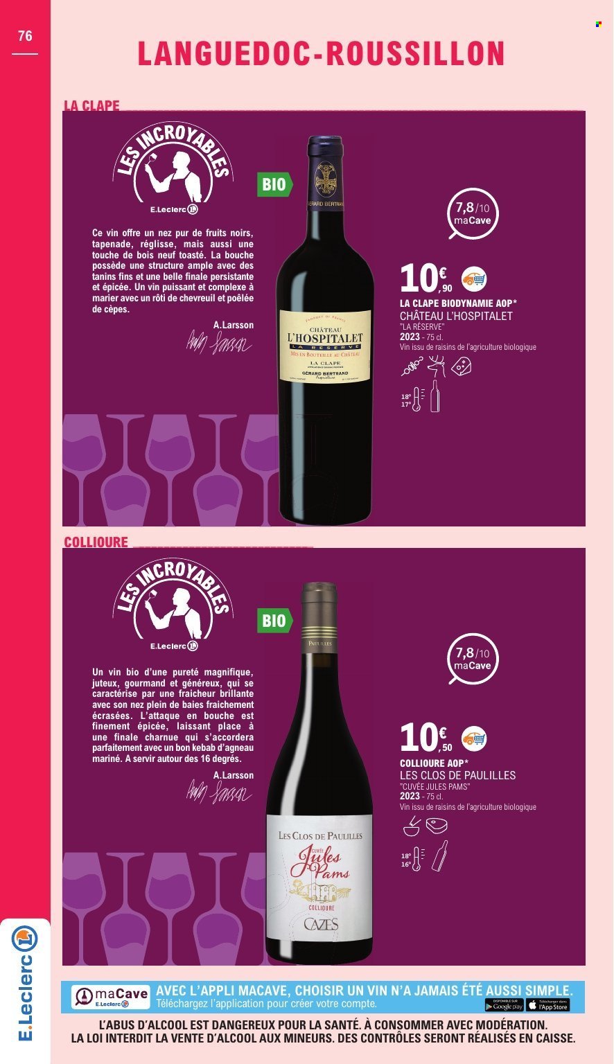 Catalogue E.LECLERC - FOIRE AUX VINS (2025-09-27 - 2025-10-11)