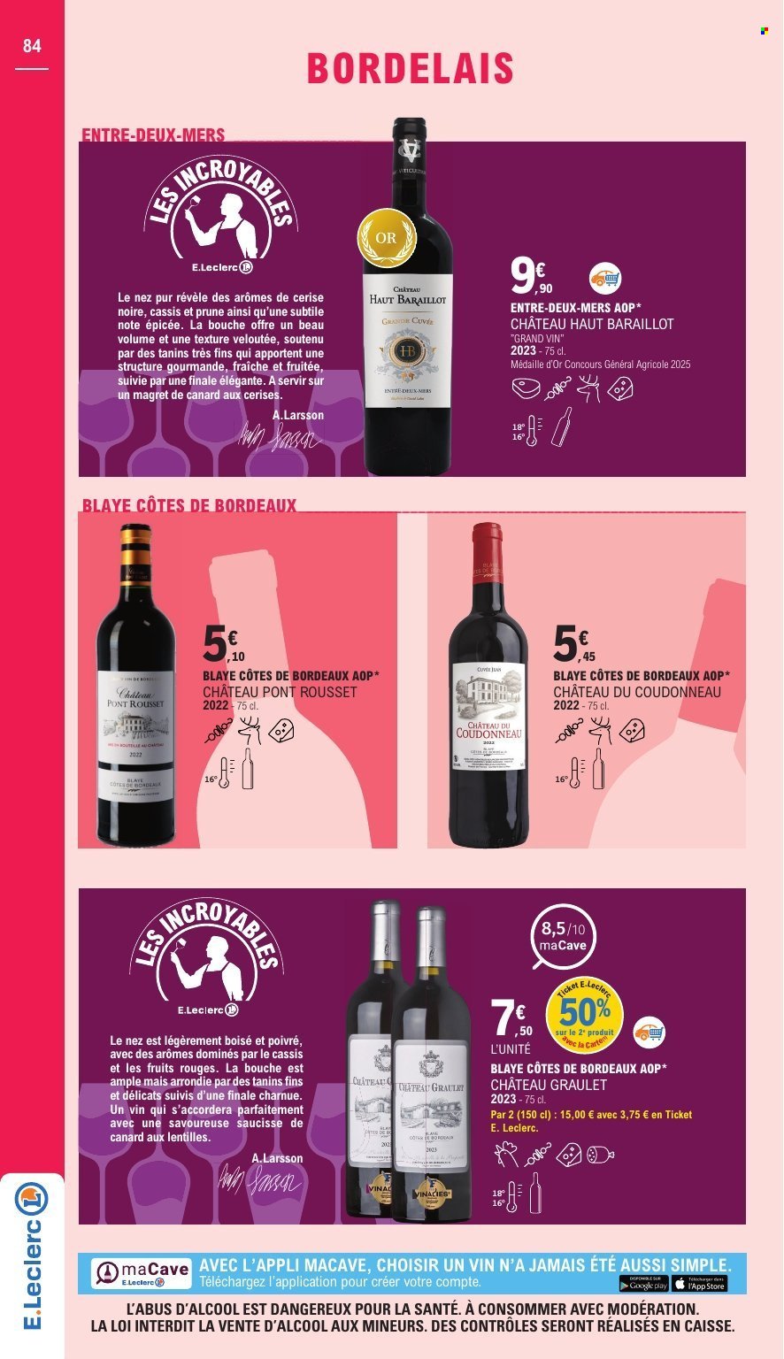 Catalogue E.LECLERC - FOIRE AUX VINS (2025-09-27 - 2025-10-11)