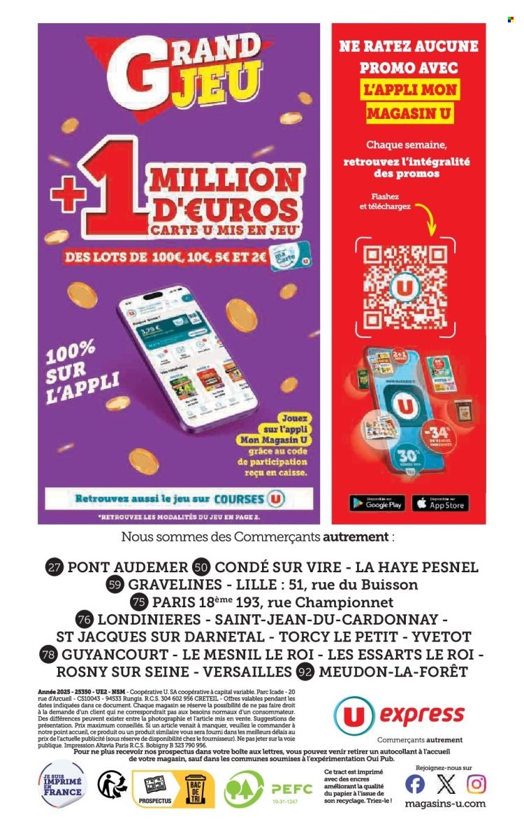 Catalogue U EXPRESS - Quinzaine des prix ultra bas Spécial rentrée (2025-08-19 - 2025-08-31)