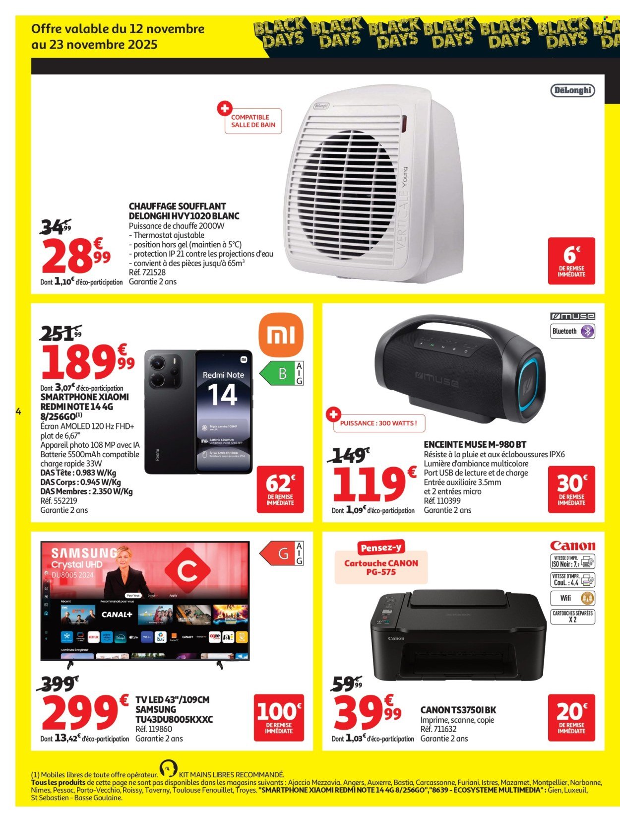 Catalogue AUCHAN - Les Black Days c'est parti !