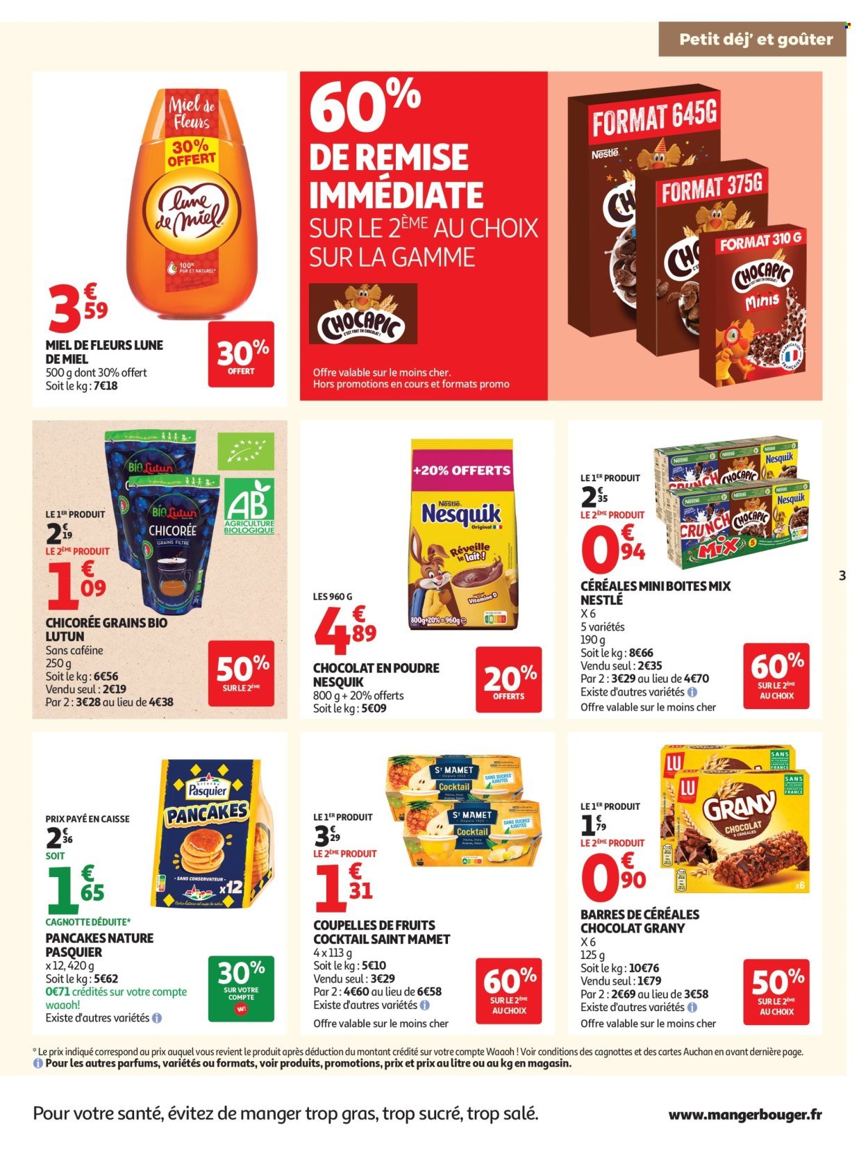Catalogue AUCHAN - Petit dej, goûter super