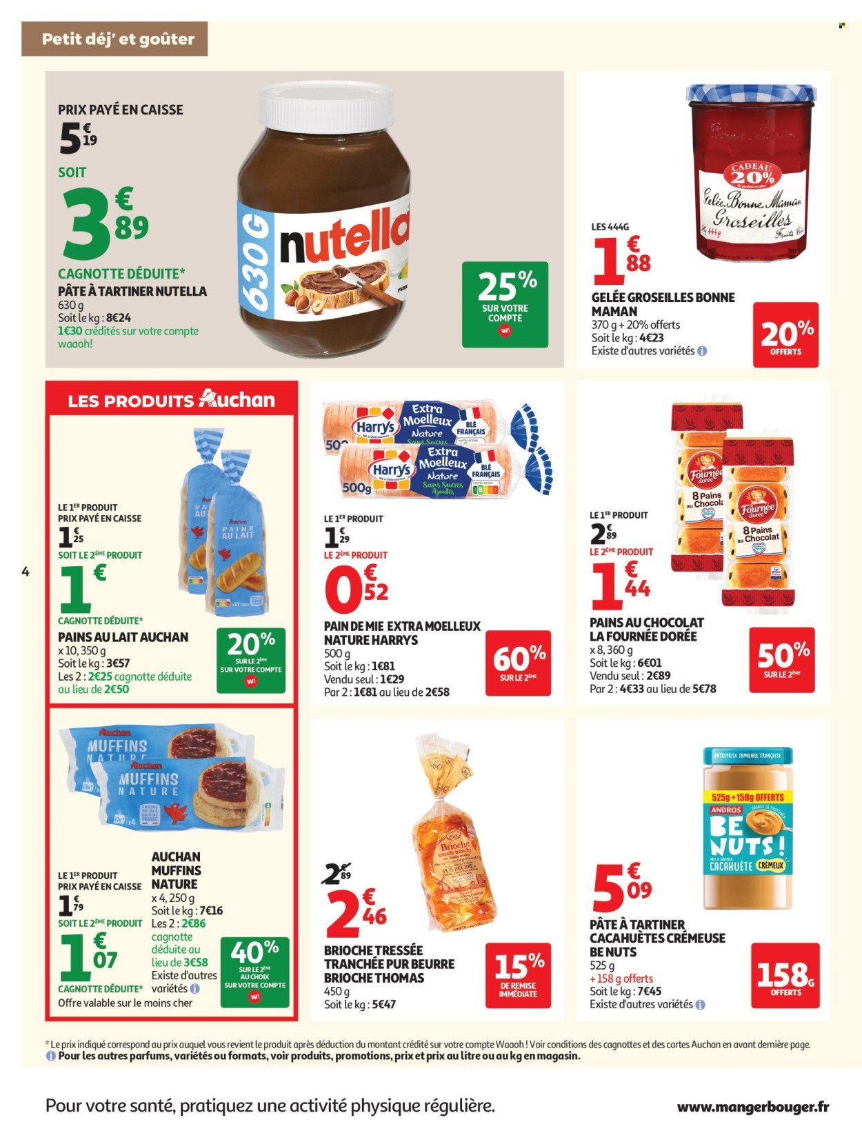 Catalogue AUCHAN - Petit dej, goûter super
