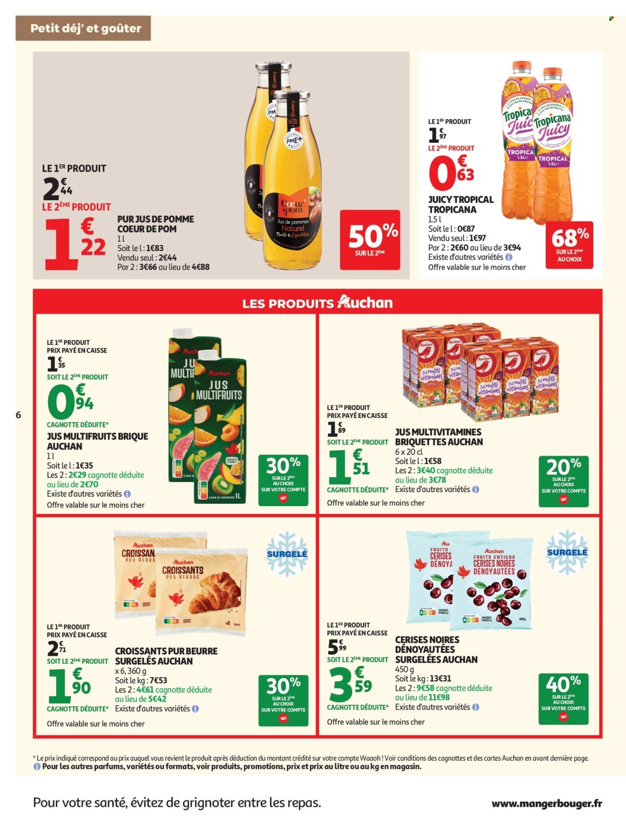 Catalogue AUCHAN - Petit dej, goûter super