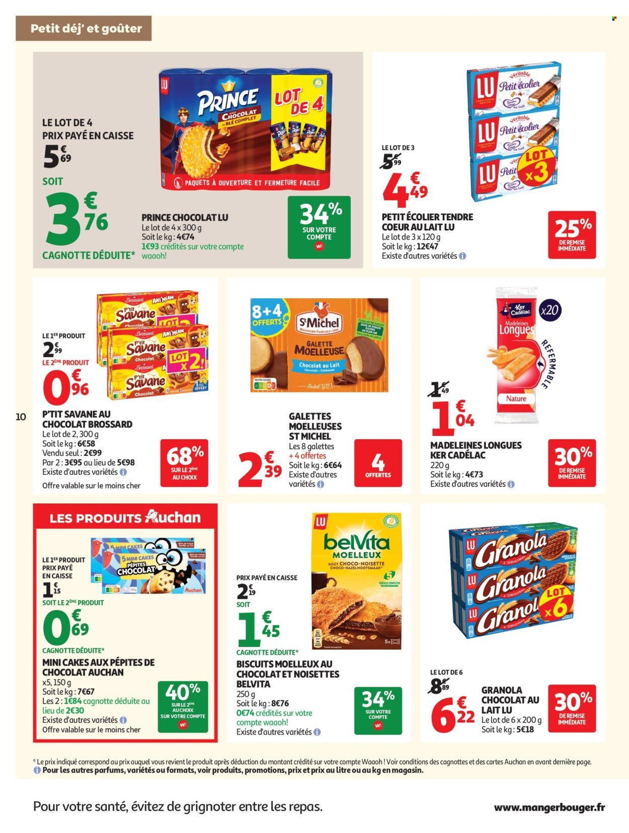 Catalogue AUCHAN - Petit dej, goûter super