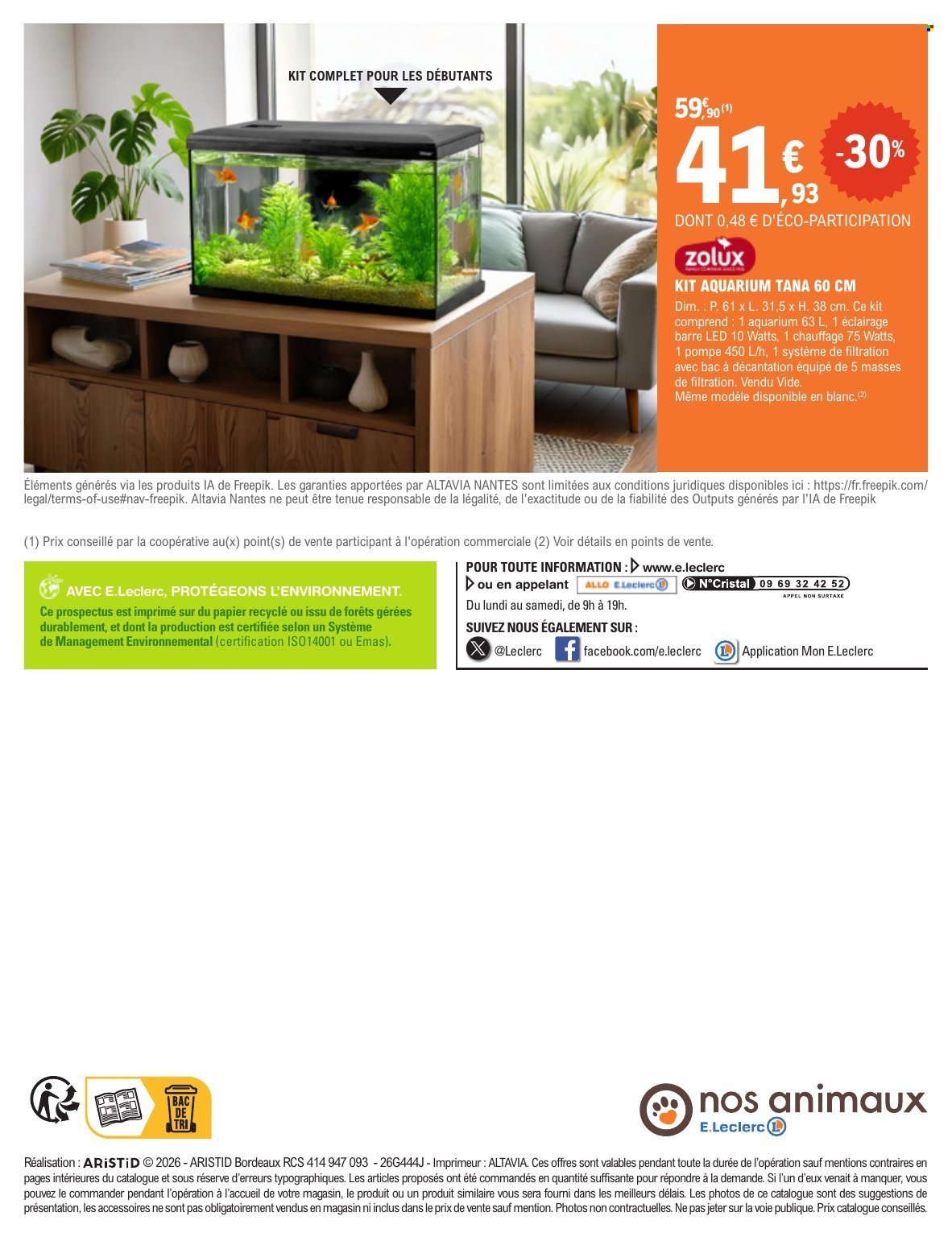 Catalogue E.LECLERC - TRAFIC ANIMALERIE