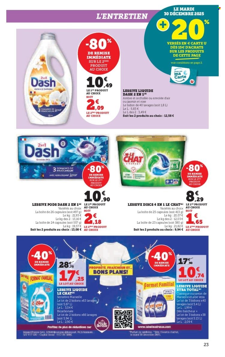 Catalogue SUPER U - Le blanc à prix bas (2025-12-16 - 2026-01-11)