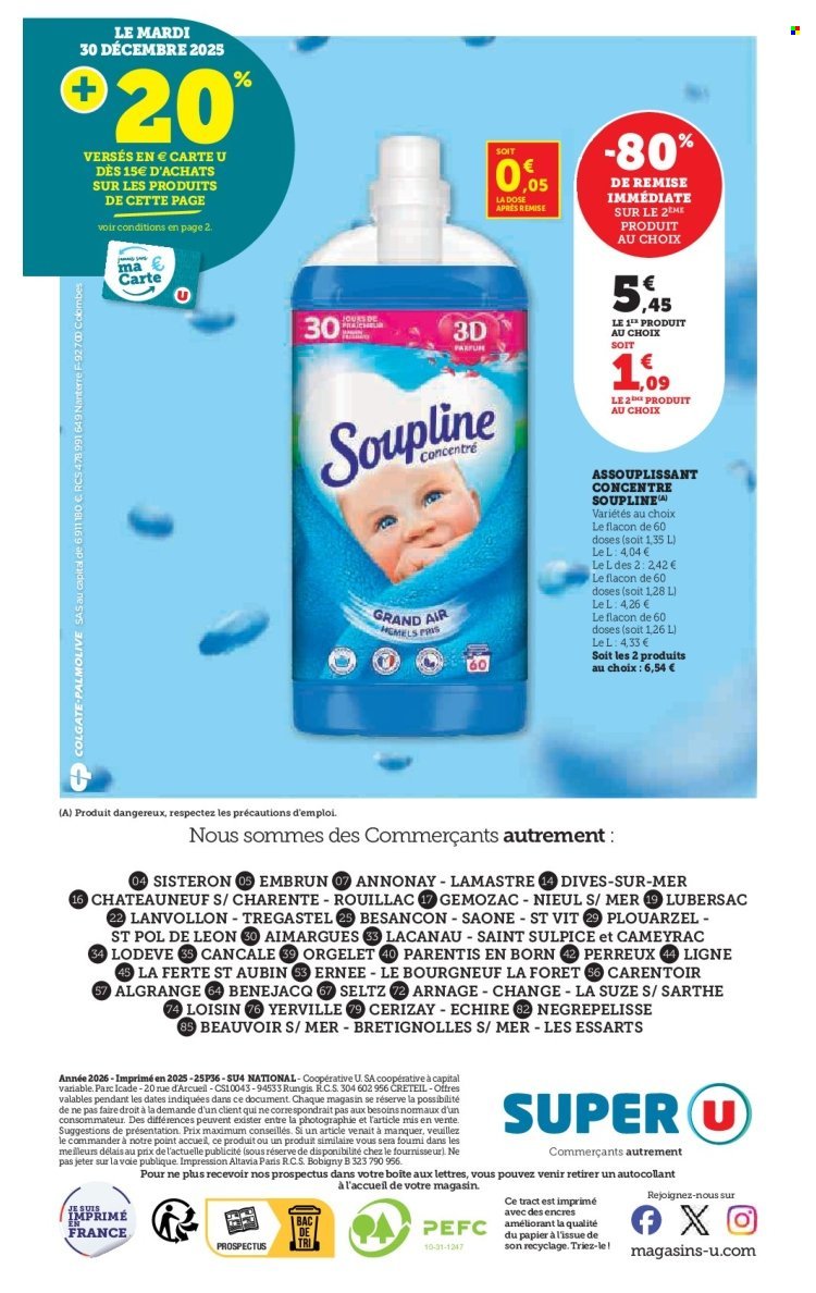 Catalogue SUPER U - Le blanc à prix bas (2025-12-16 - 2026-01-11)