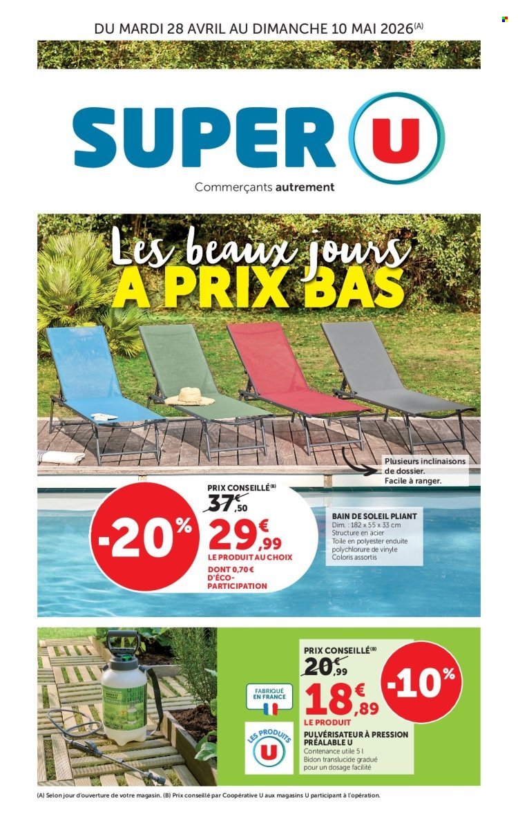 Catalogue SUPER U - Les beaux jours à prix bas (2026-04-28 - 2026-05-10)