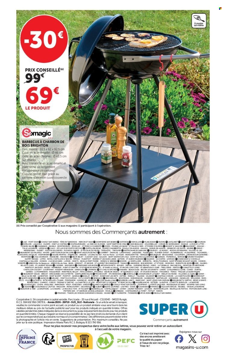 Catalogue SUPER U - Les beaux jours à prix bas (2026-04-28 - 2026-05-10)