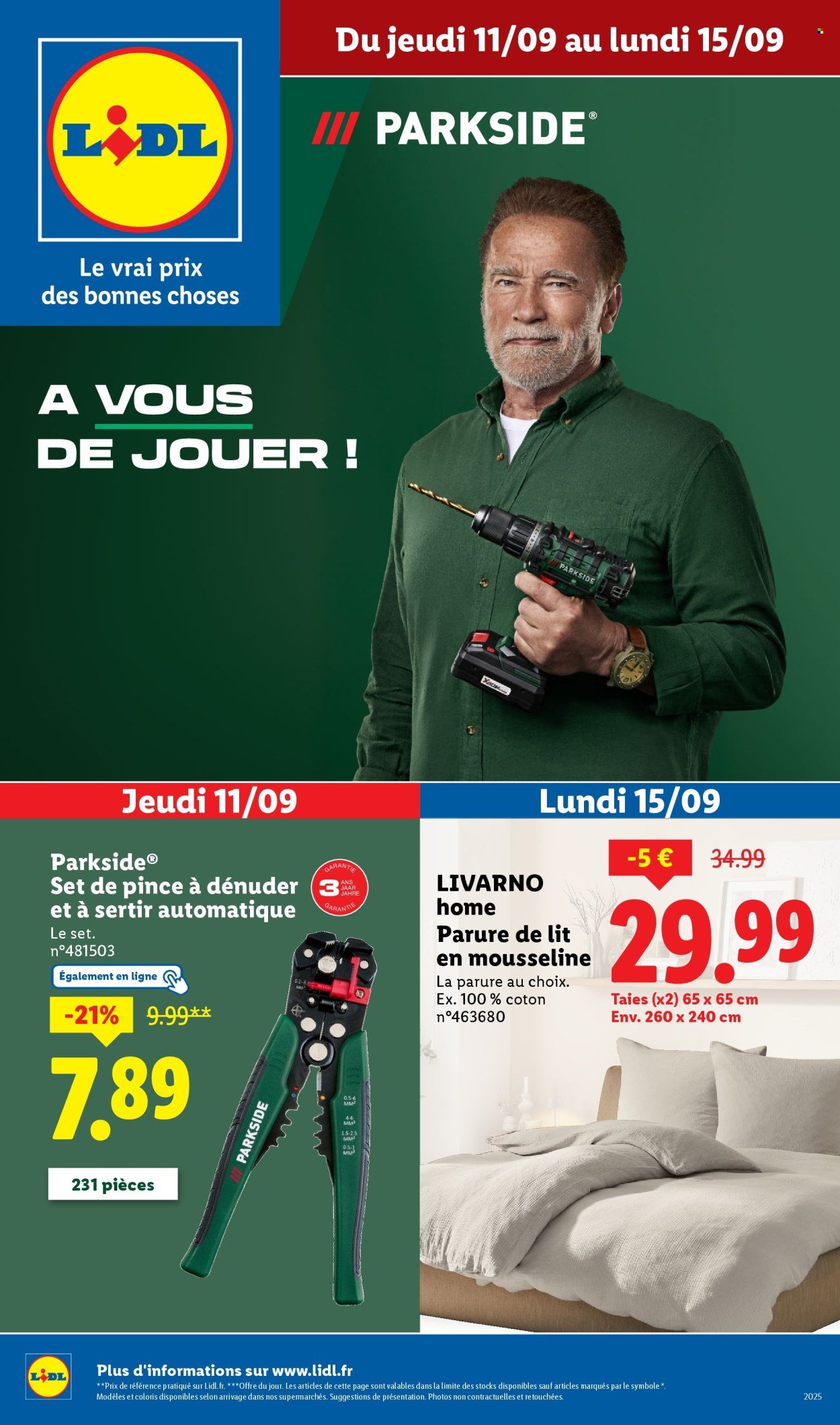 Catalogue LIDL - Les bonnes affaires de la semaine (2025-09-11 - 2025-09-15)