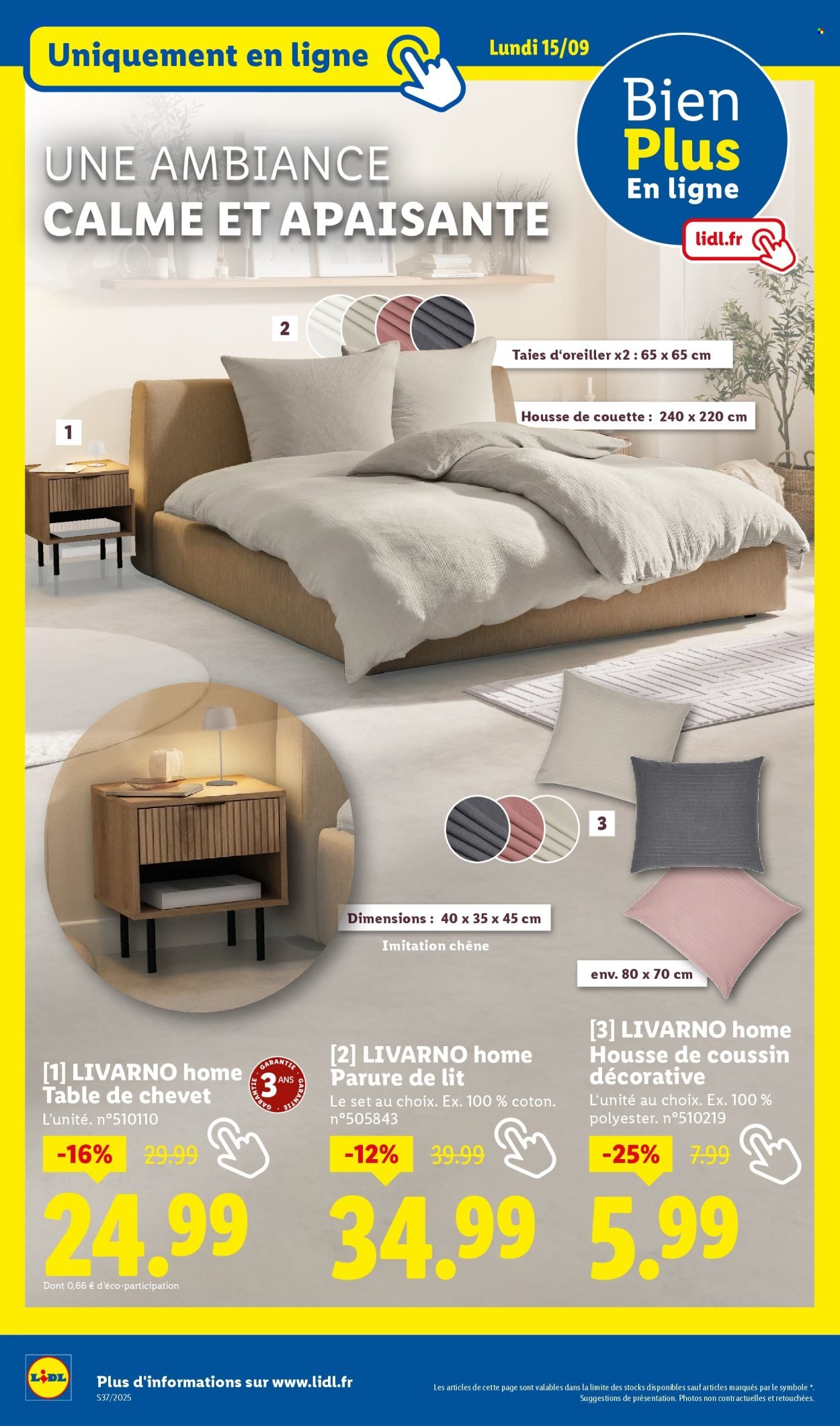 Catalogue LIDL - Les bonnes affaires de la semaine (2025-09-11 - 2025-09-15)