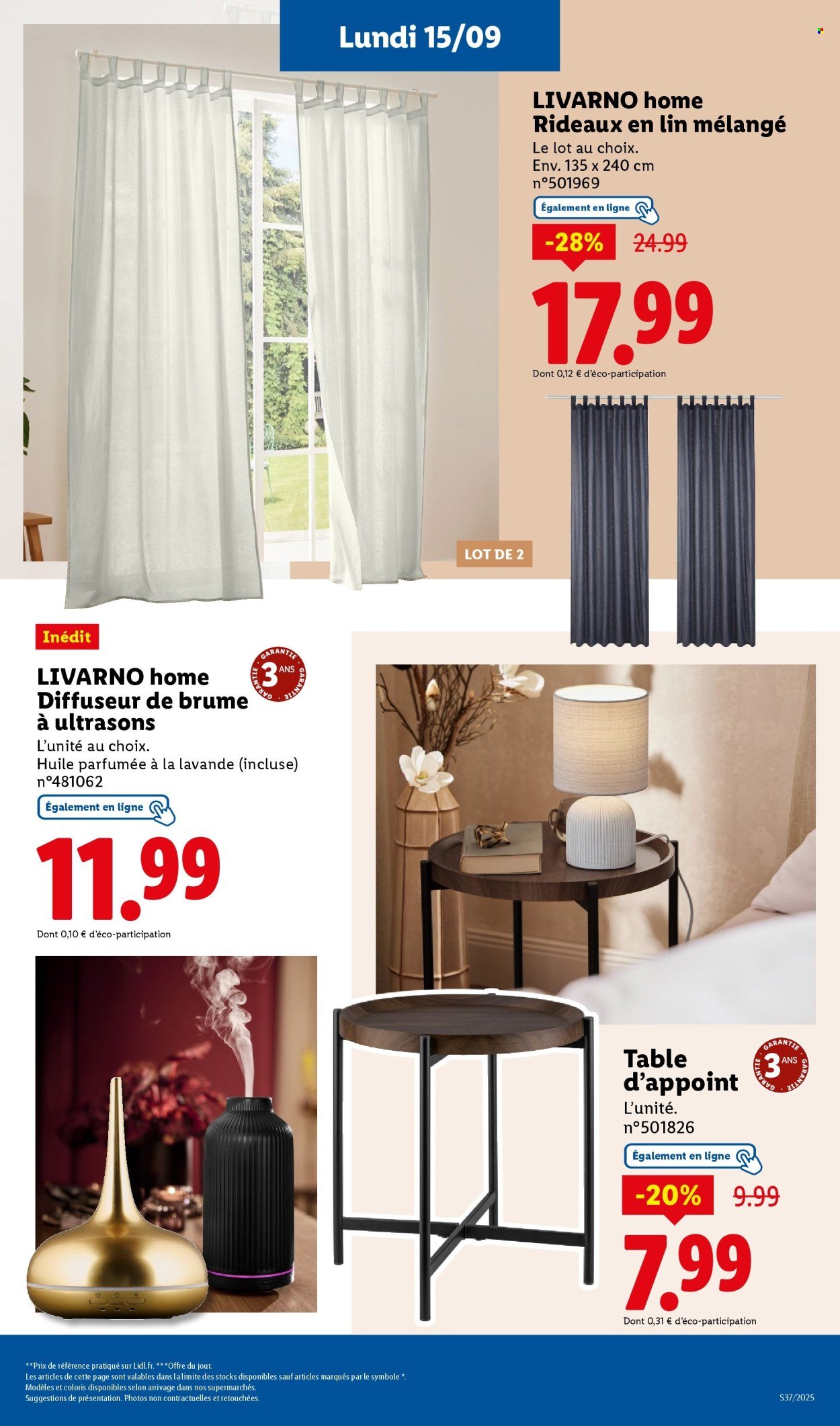 Catalogue LIDL - Les bonnes affaires de la semaine (2025-09-11 - 2025-09-15)