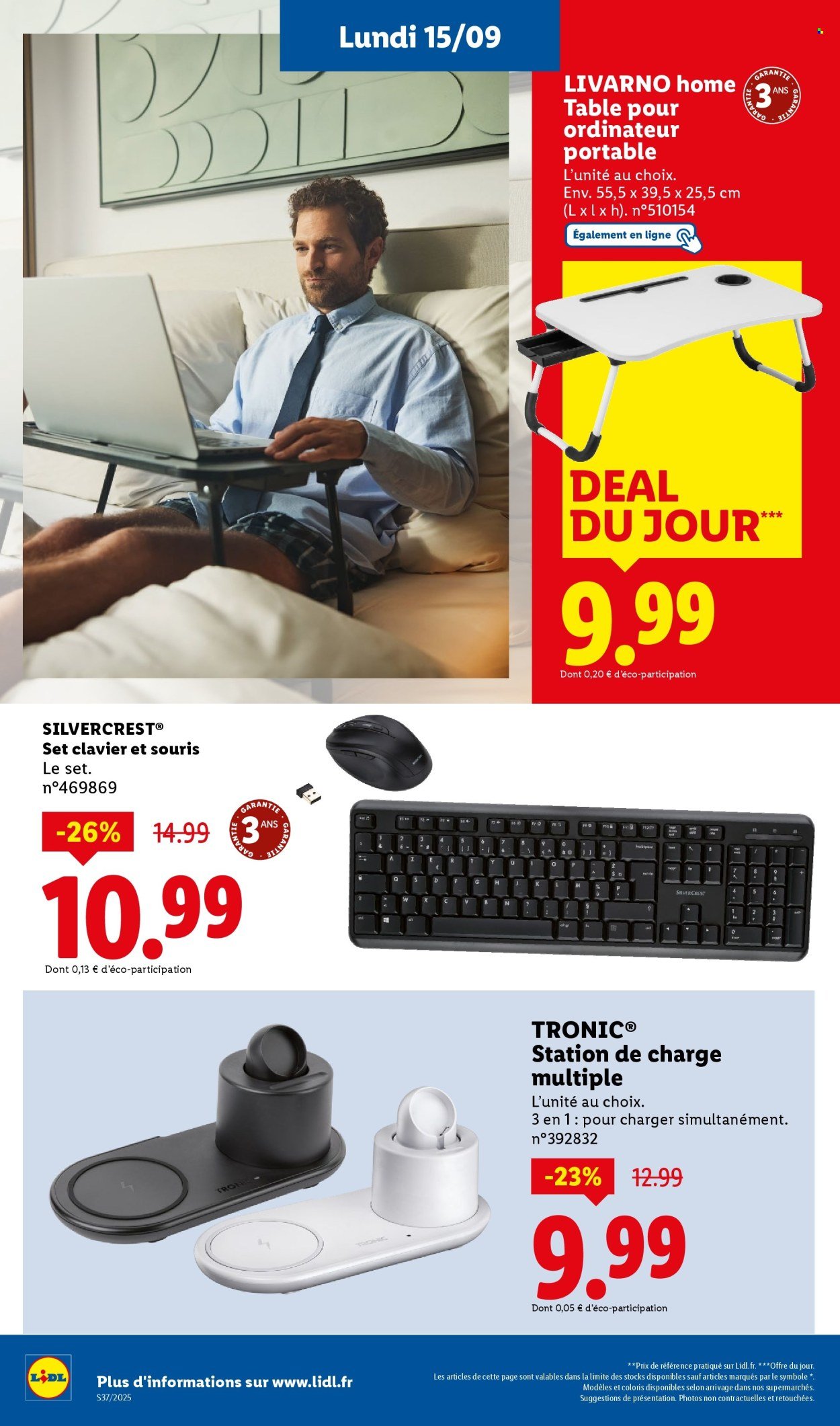 Catalogue LIDL - Les bonnes affaires de la semaine (2025-09-11 - 2025-09-15)