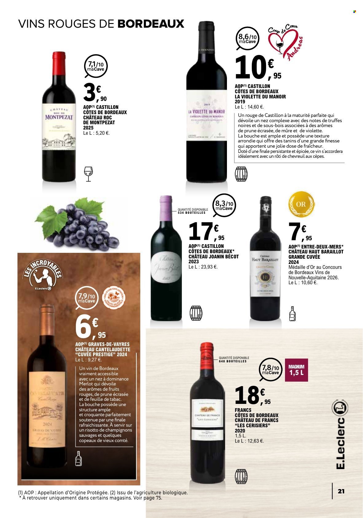 Catalogue E.LECLERC - Foire aux Vins
