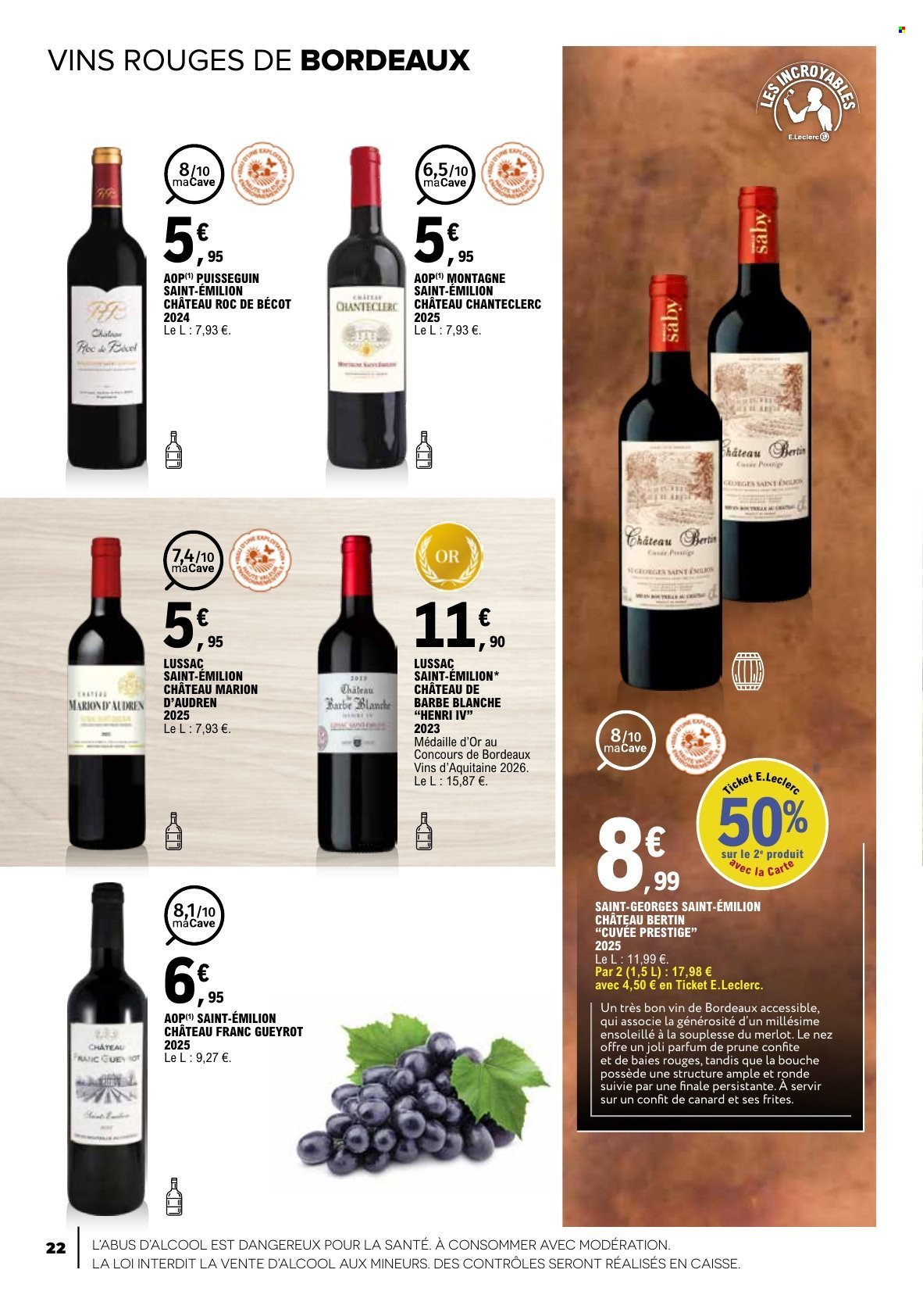 Catalogue E.LECLERC - Foire aux Vins