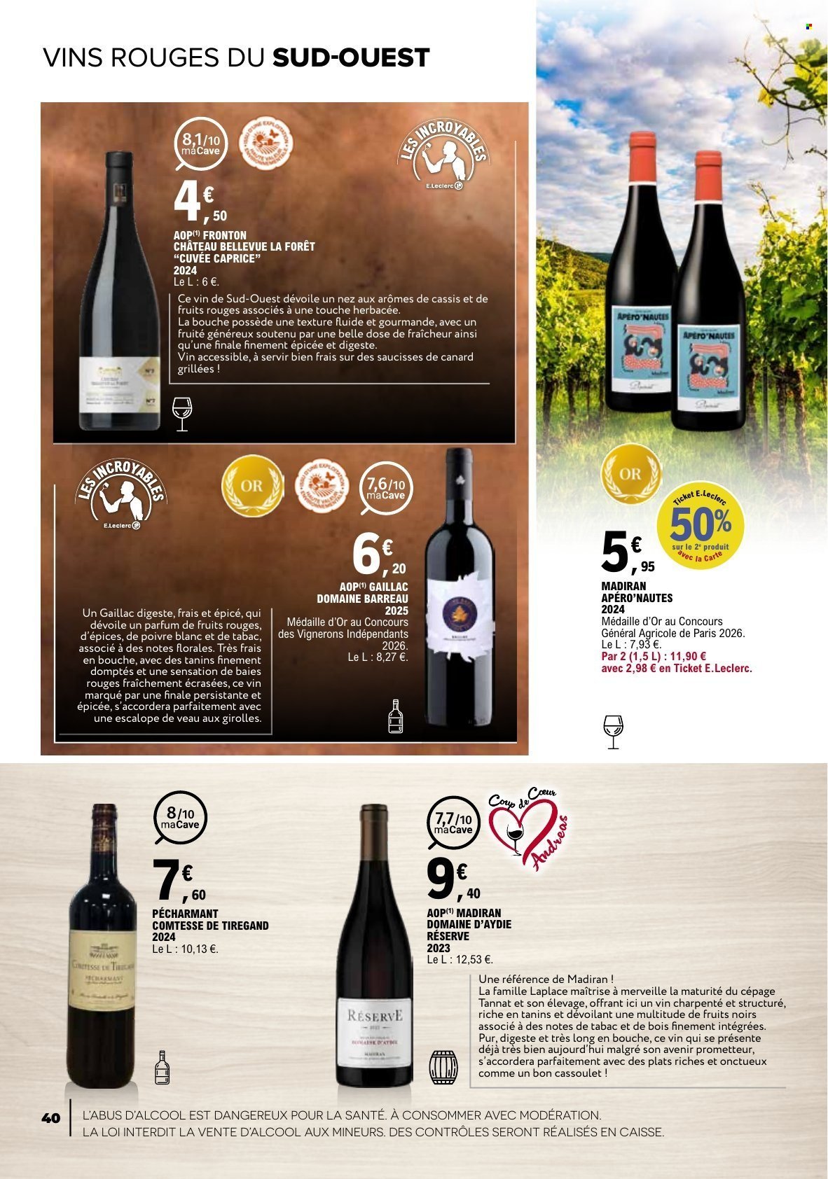 Catalogue E.LECLERC - Foire aux Vins