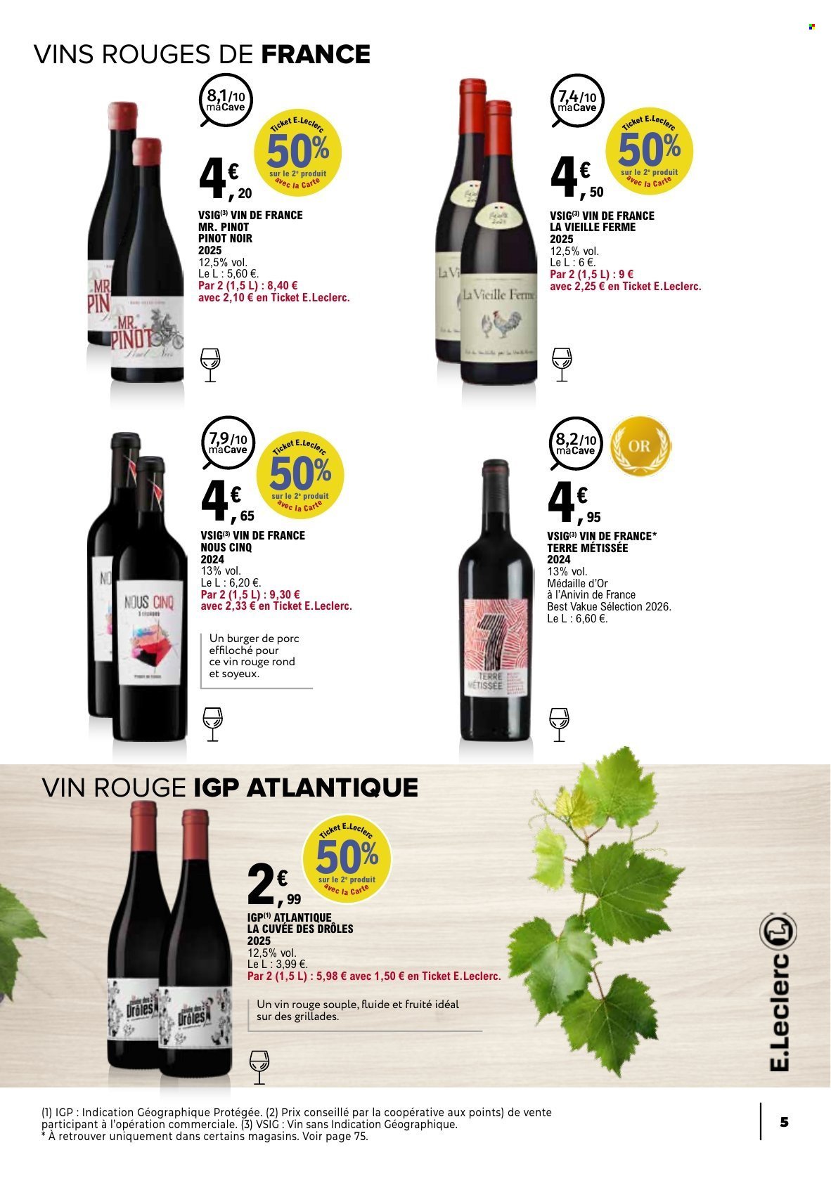 Catalogue E.LECLERC - Foire aux Vins