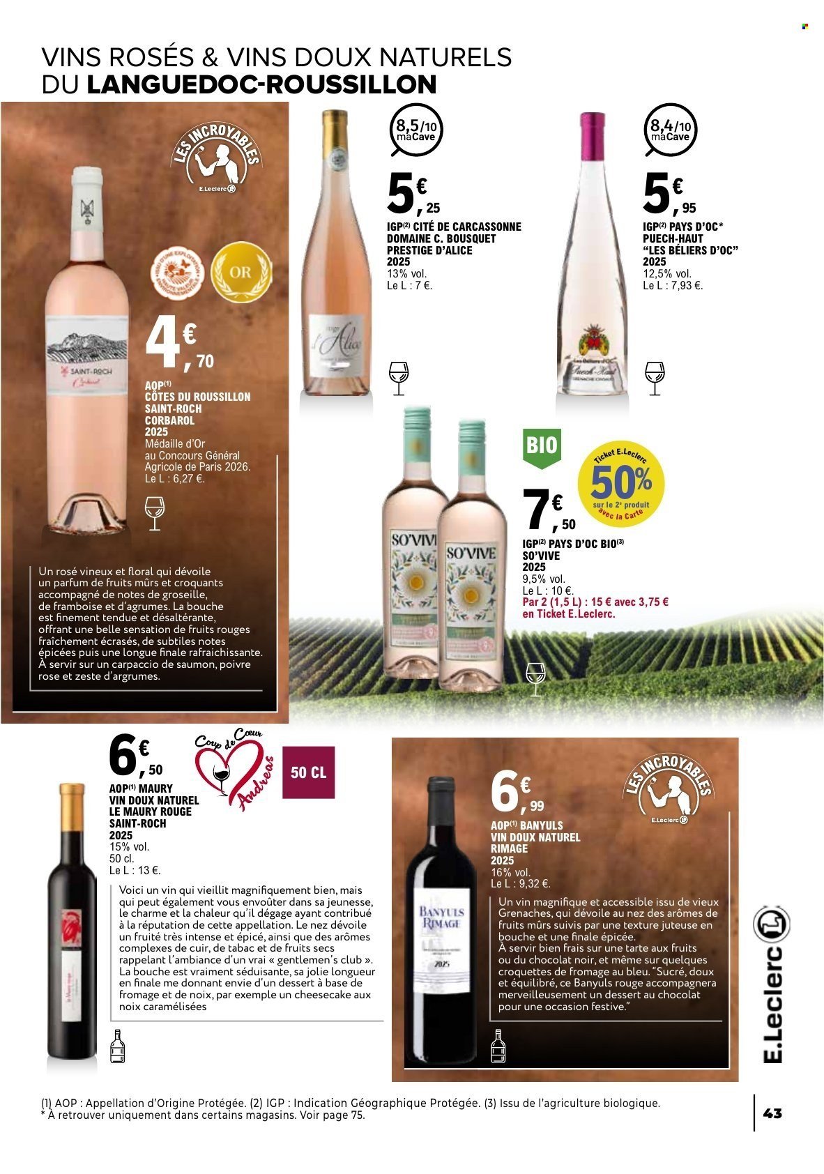 Catalogue E.LECLERC - Foire aux Vins