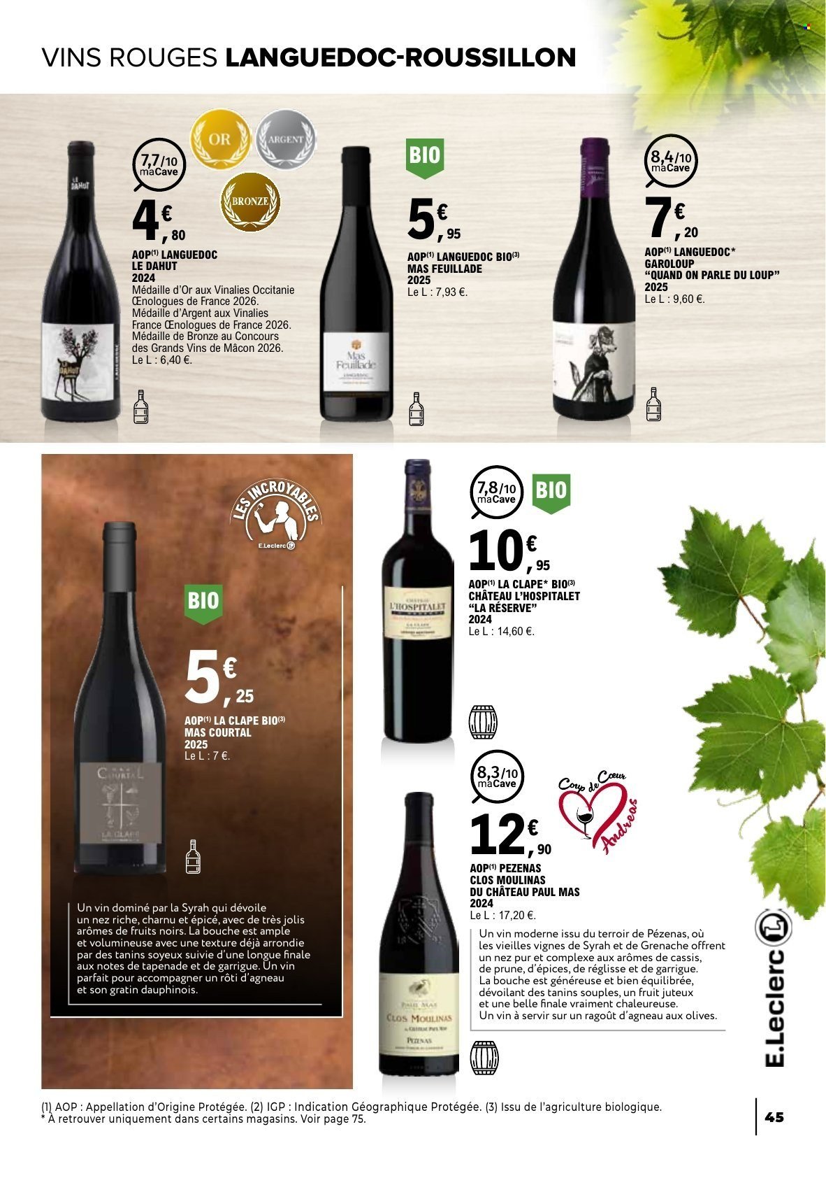 Catalogue E.LECLERC - Foire aux Vins