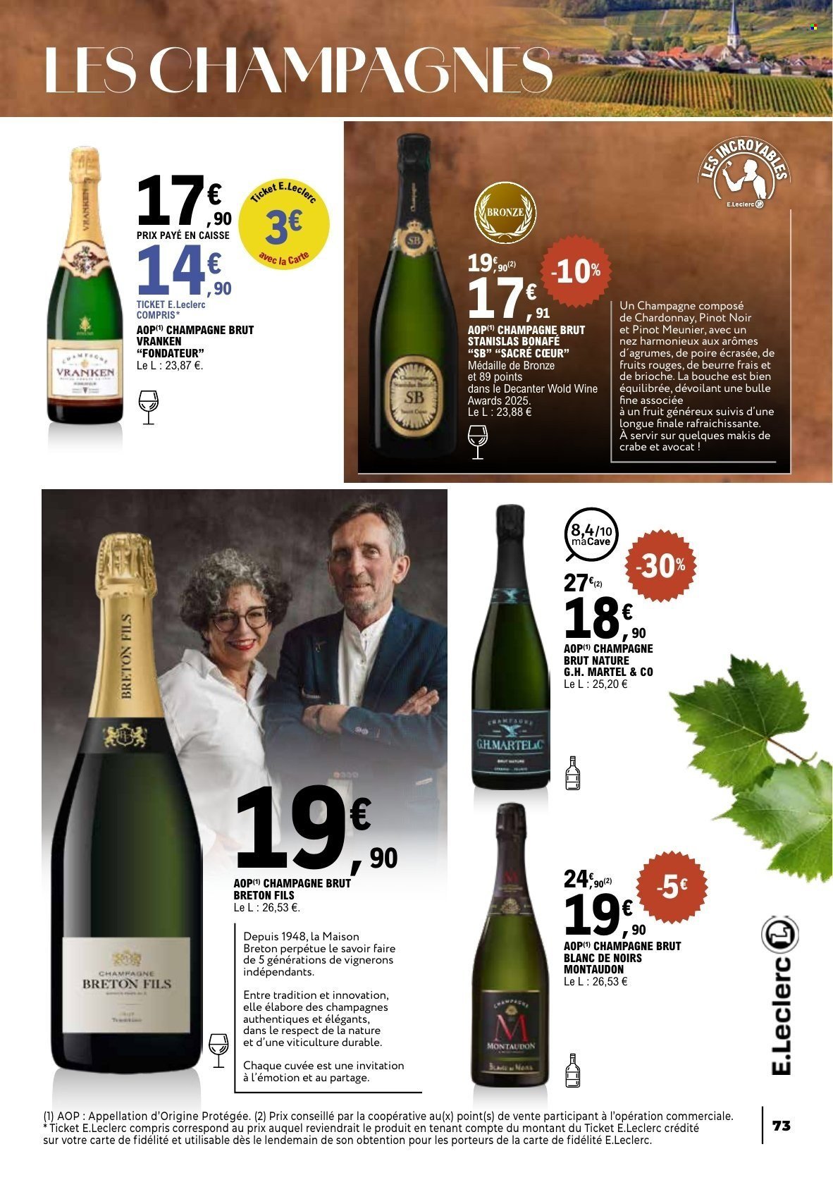 Catalogue E.LECLERC - Foire aux Vins