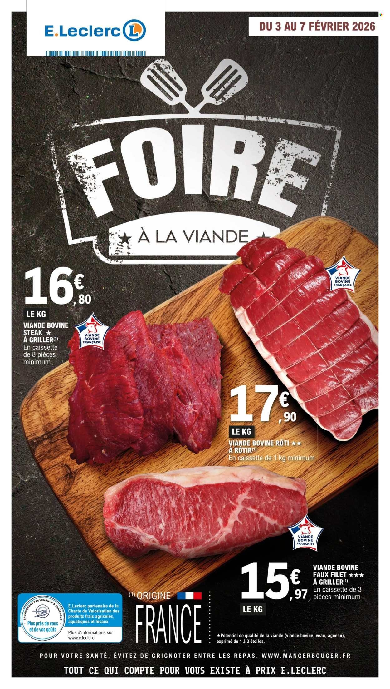 Catalogue E.LECLERC - FOIRE A LA VIANDE