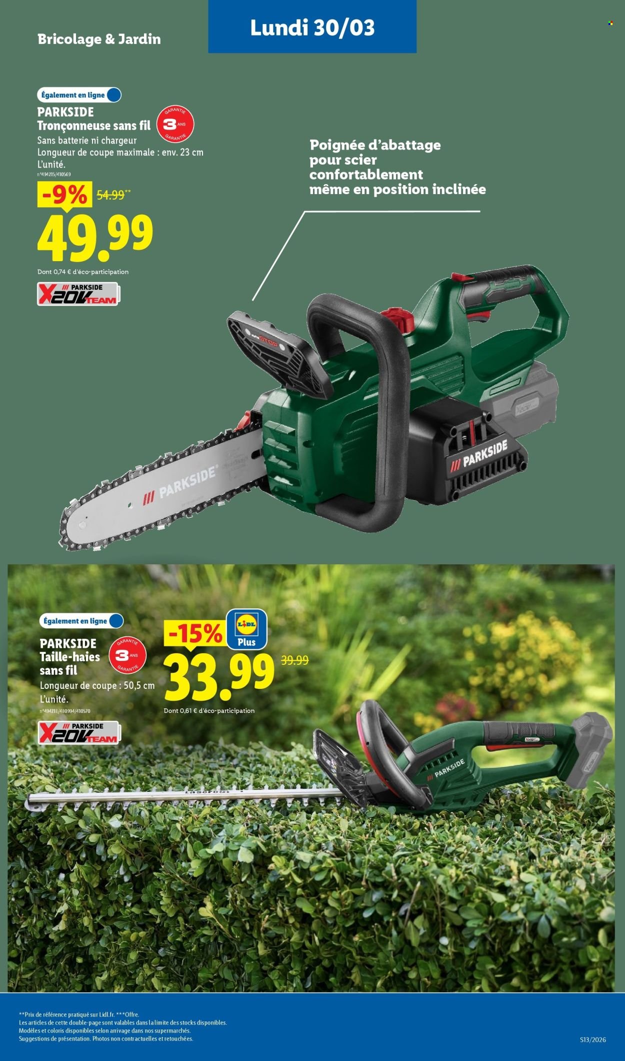 Catalogue LIDL - Les bonnes affaires de la semaine (2026-03-26 - 2026-03-30)