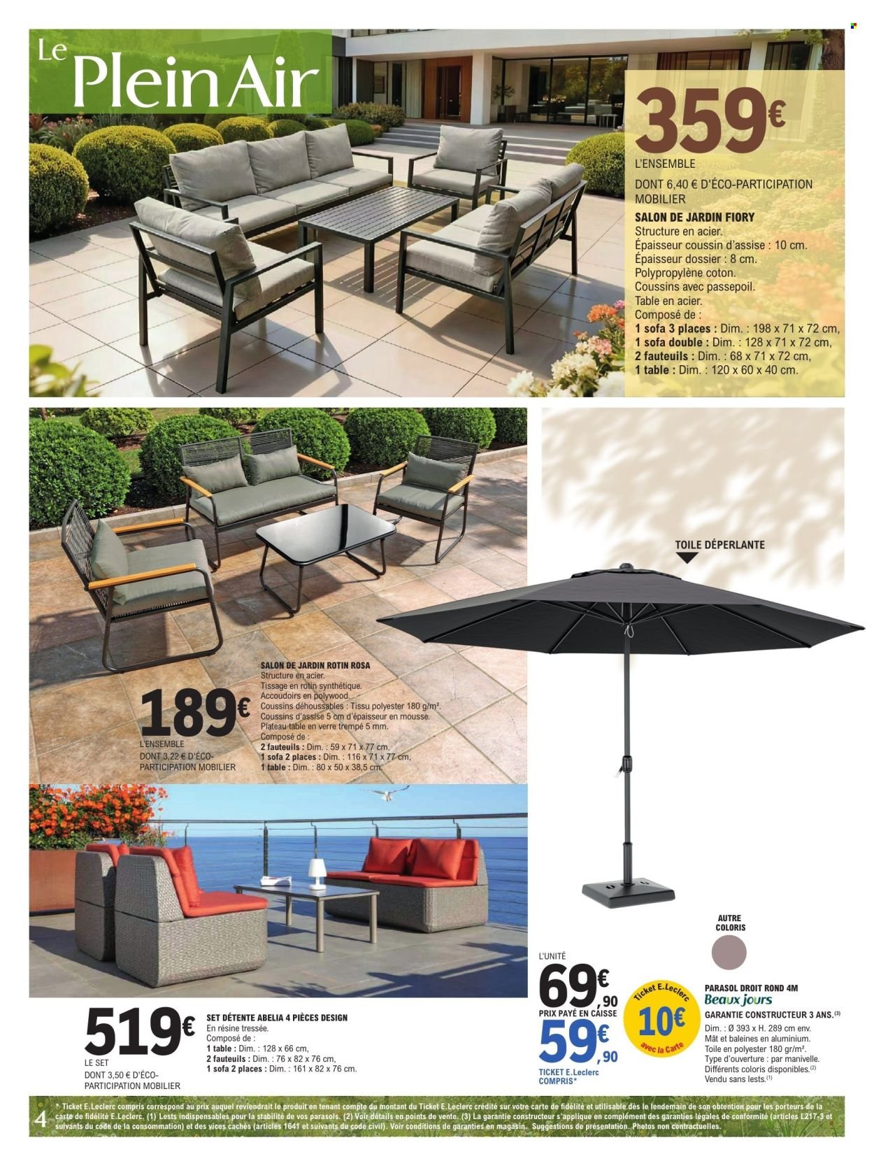 Catalogue E.LECLERC - PLEIN AIR GSA