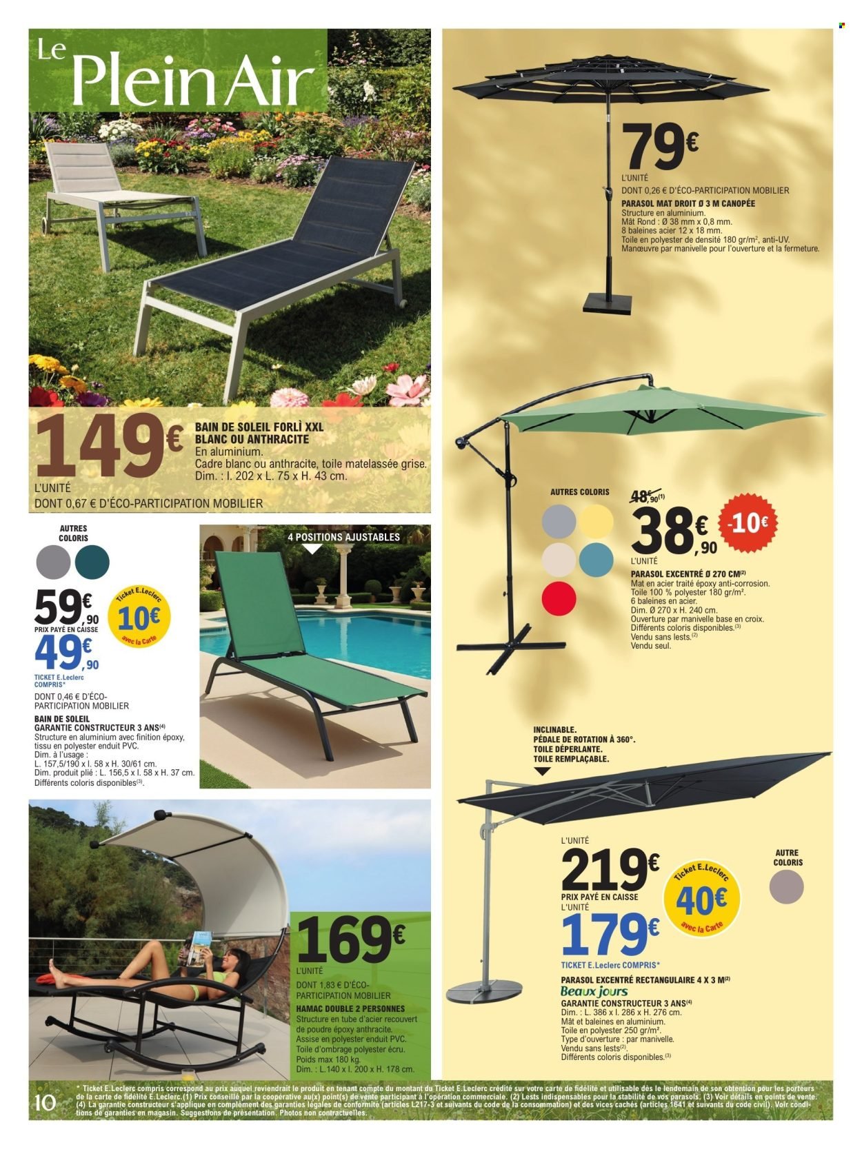 Catalogue E.LECLERC - PLEIN AIR GSA